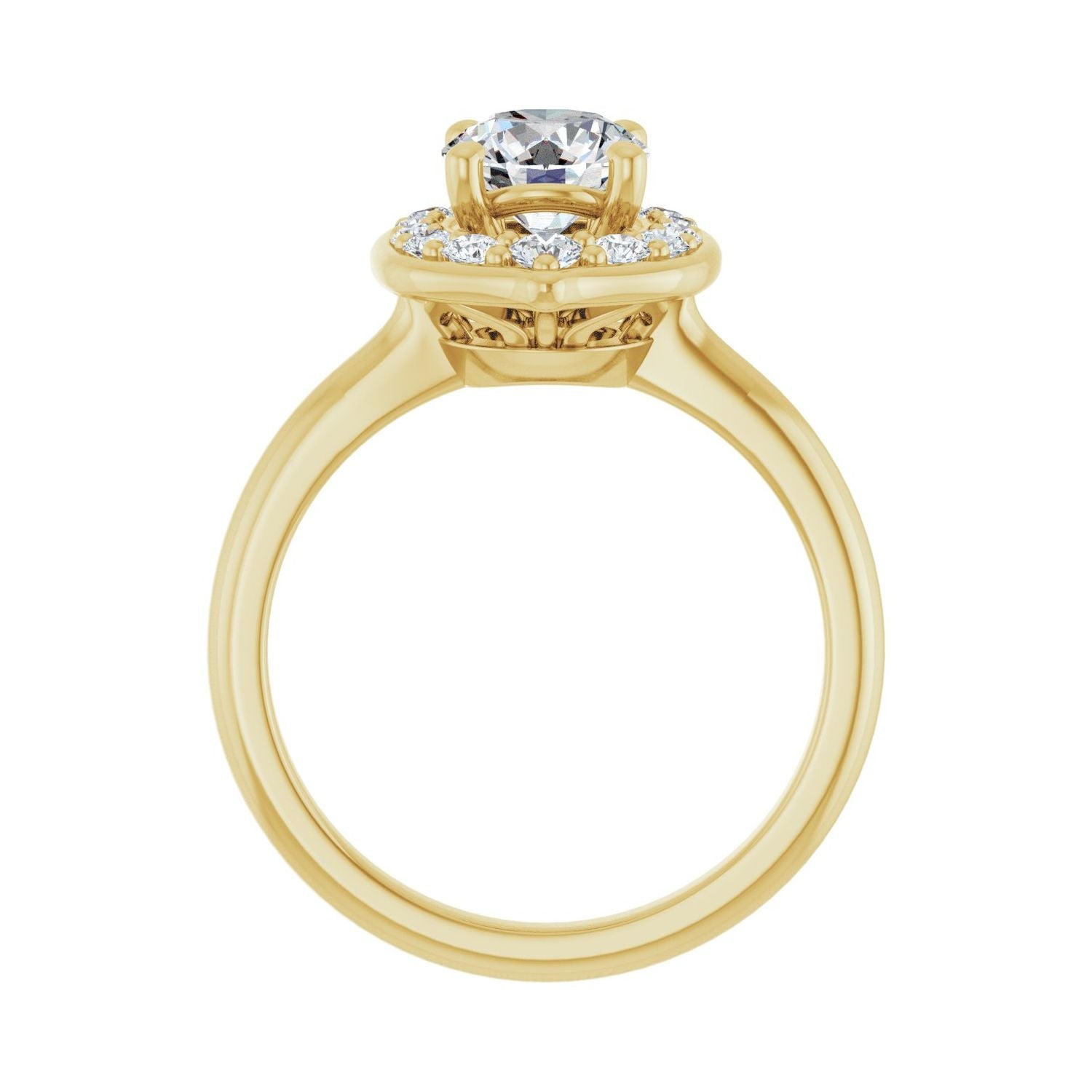 Ciel — Round center, yellow gold