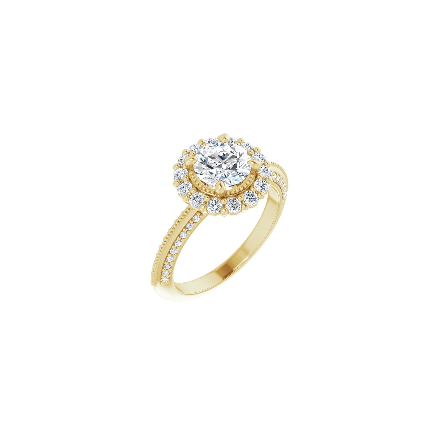 Dordogne — Round center, yellow gold