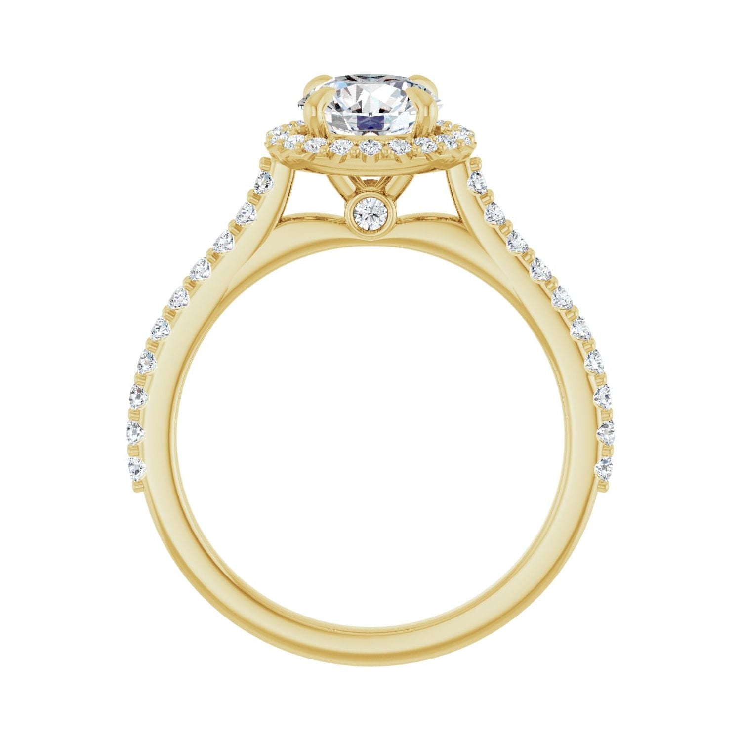 Ingenue — Round center, yellow gold