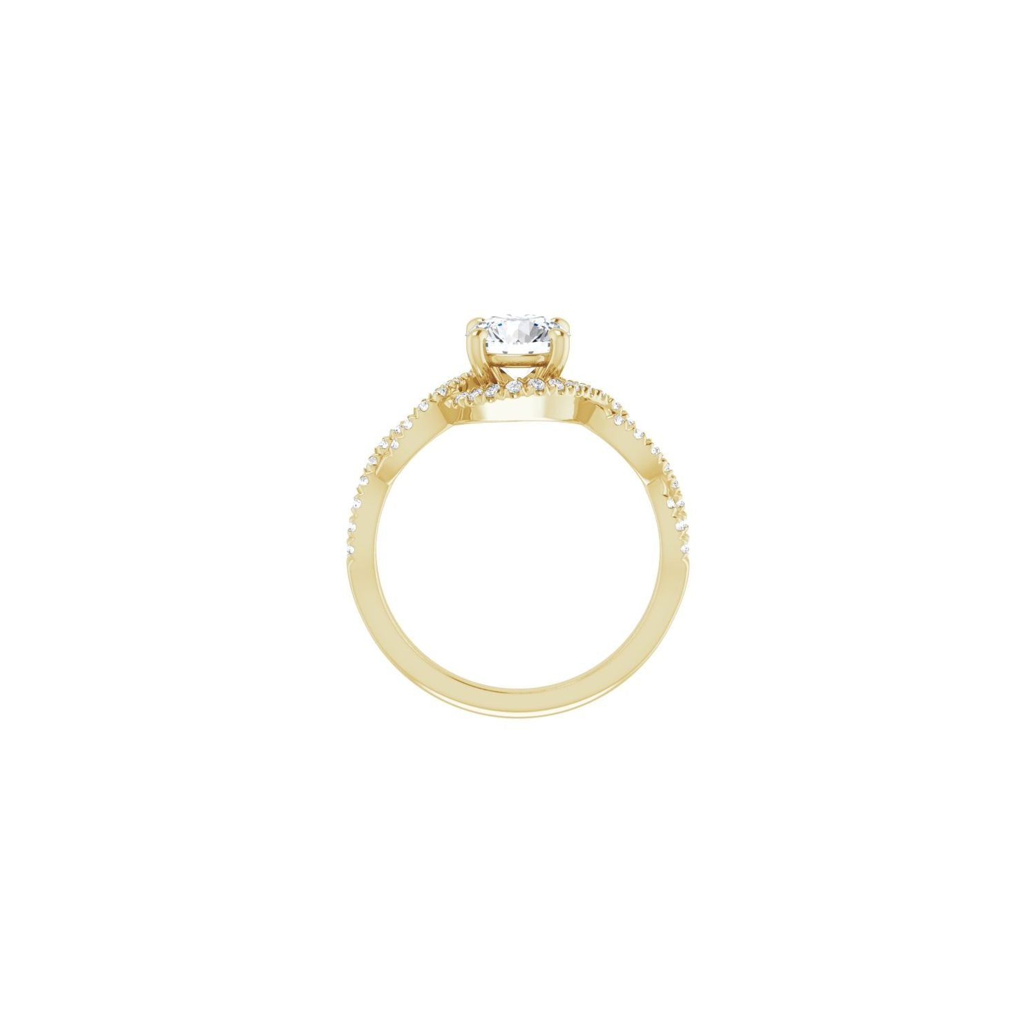 Loire — Round center, yellow gold