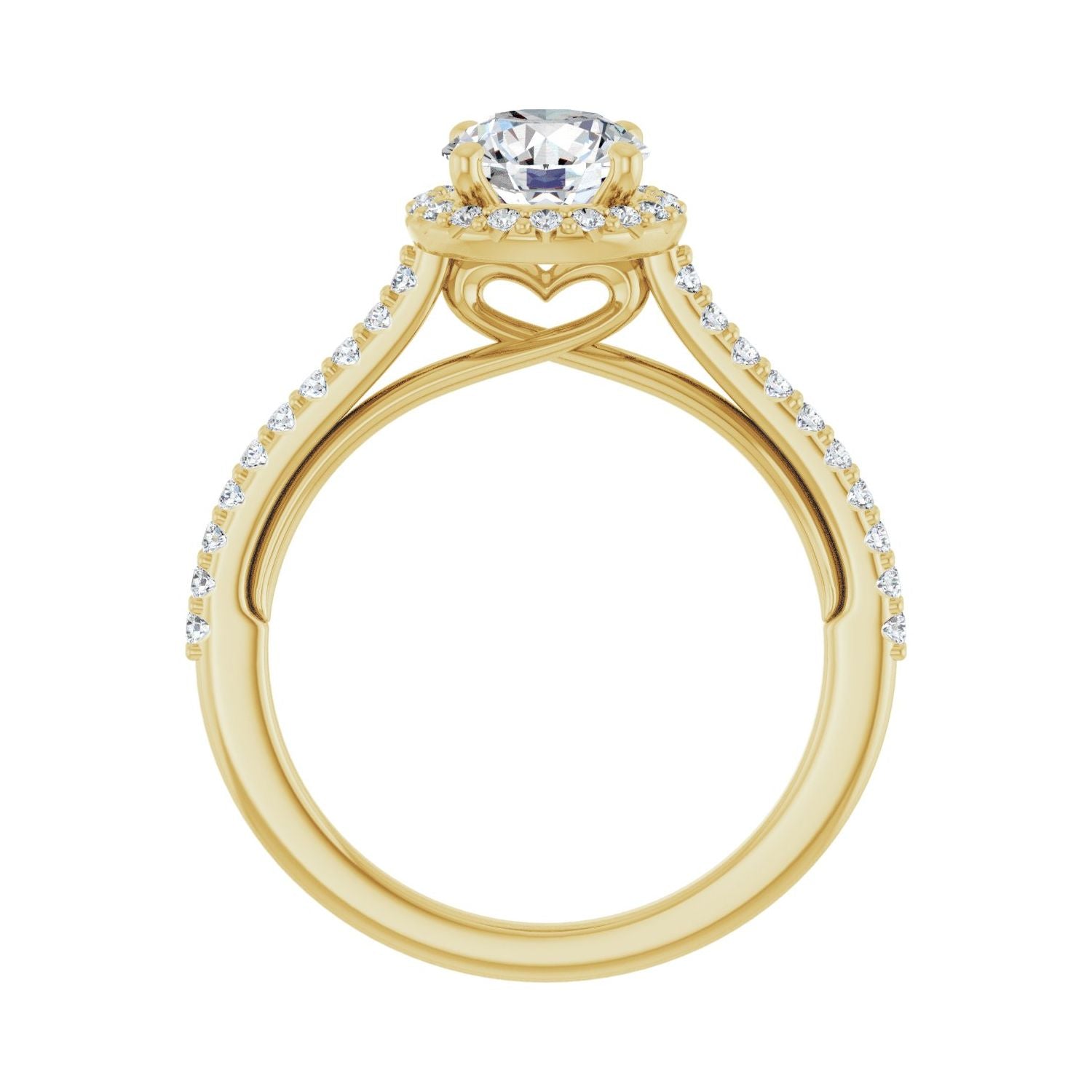 Polonaise — Round center, yellow gold