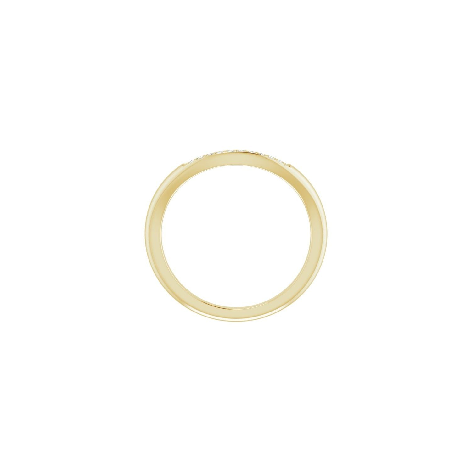 Olina — Round · 1 mm · 0.05 ctw, yellow gold