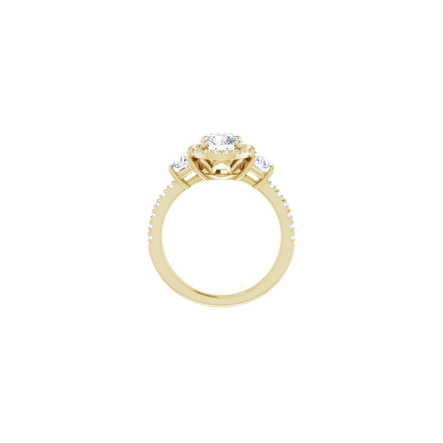 Luberon — Round center, yellow gold