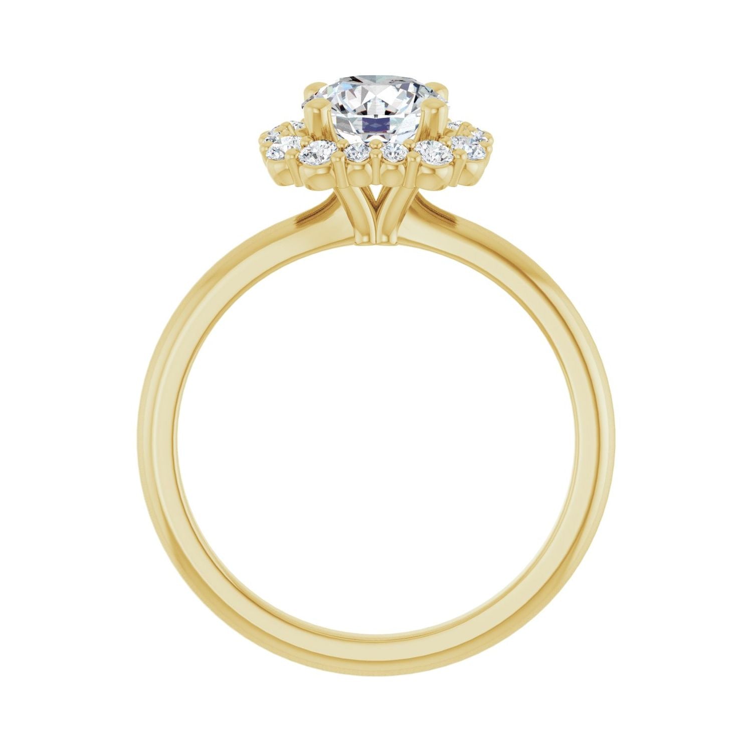 Gaiete — Round center, yellow gold