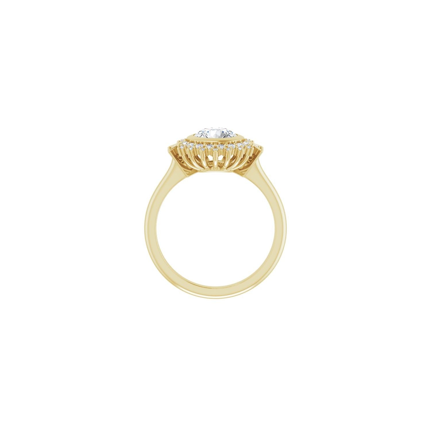 Reims — Round center, yellow gold