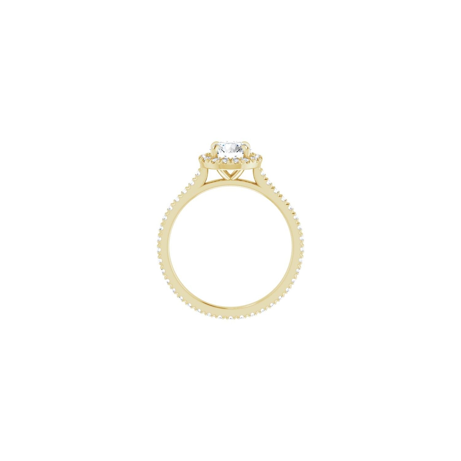 Sinfonia — Round center, yellow gold