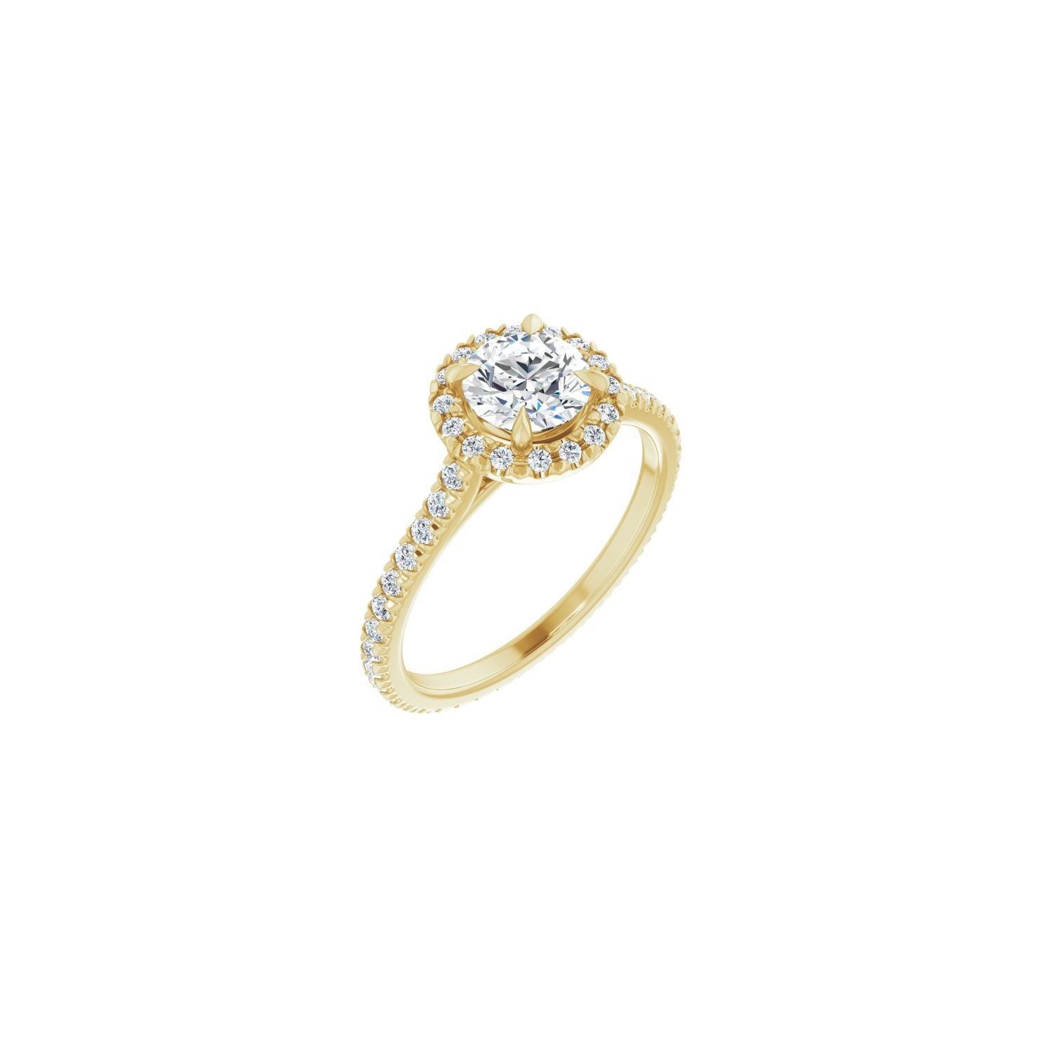 Sinfonia — Round center, yellow gold