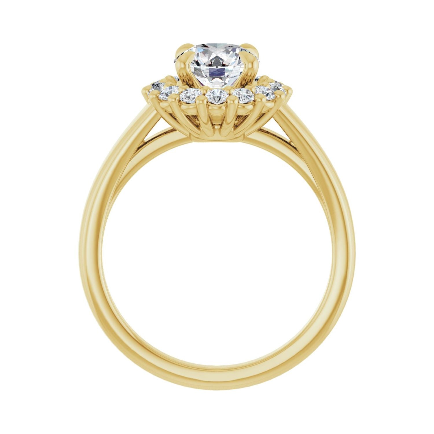 Porto — Round center, yellow gold