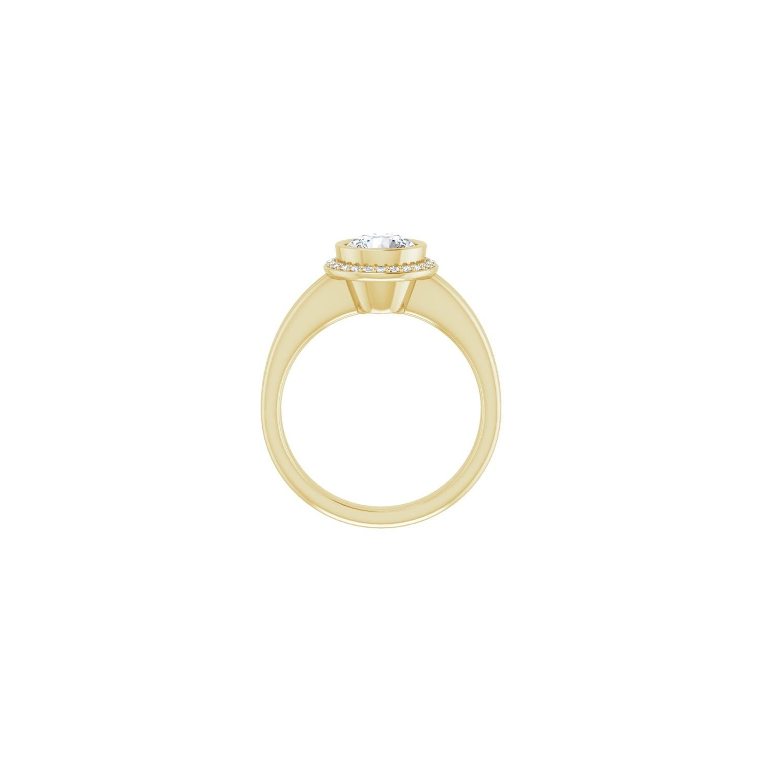 Joli — Round center, yellow gold