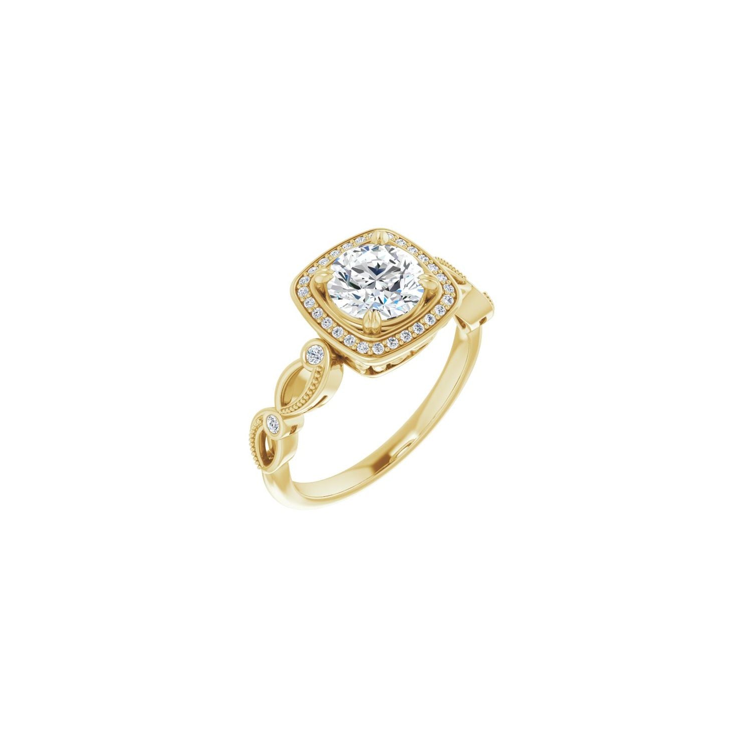 Joyeux — Round center, yellow gold