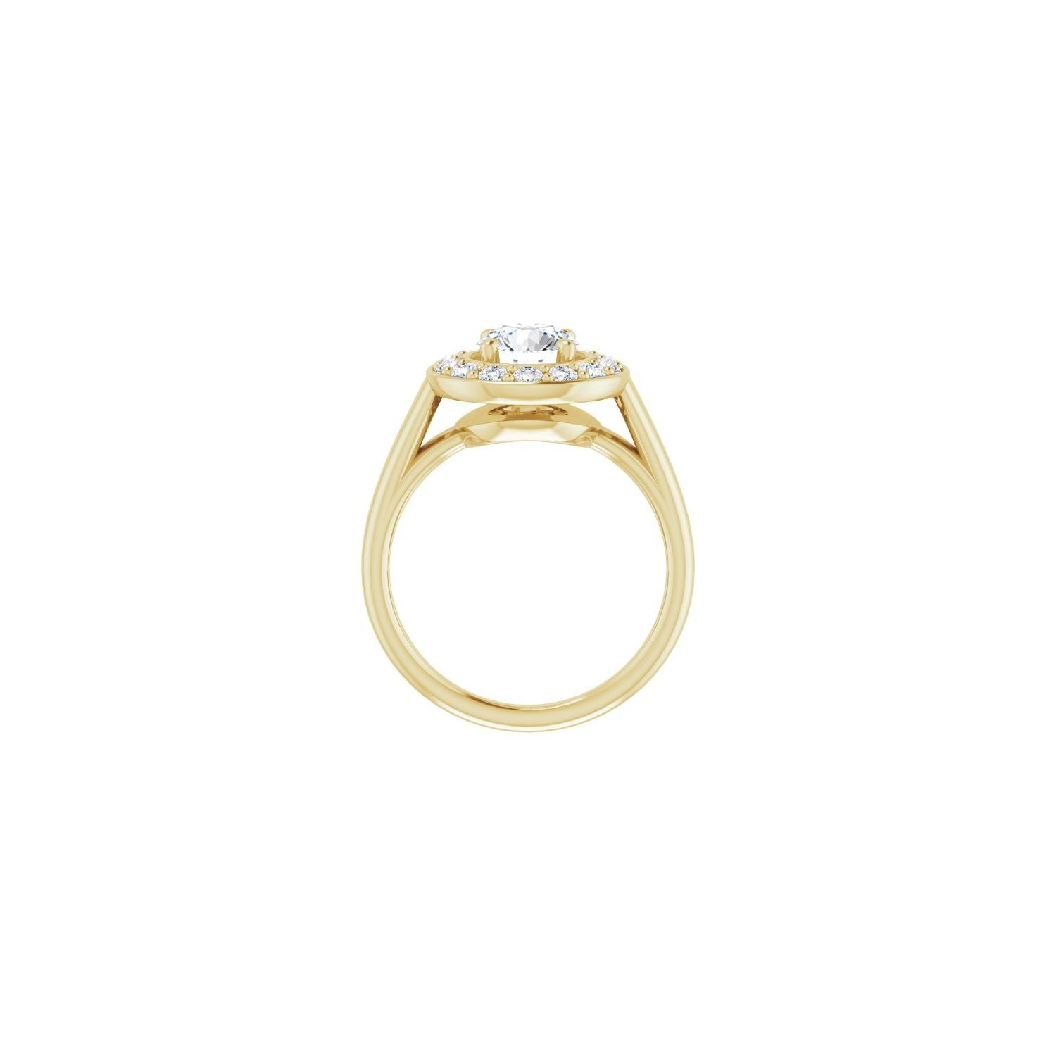 Ariette — Round center, yellow gold
