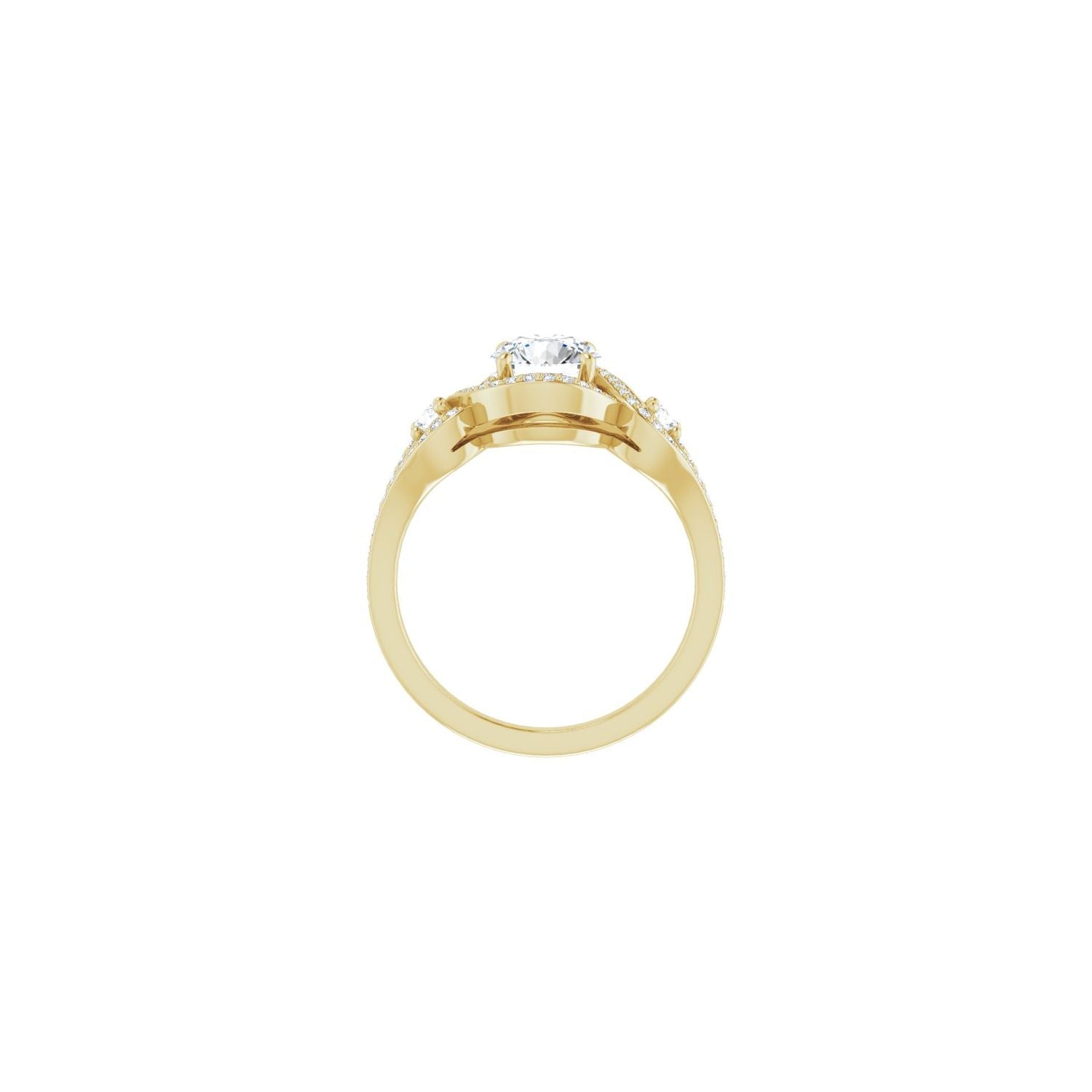 Olympia — Round center, yellow gold