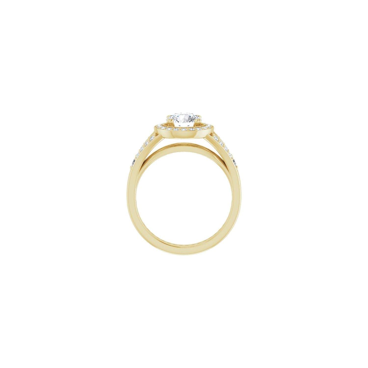 Parfait — Round center, yellow gold