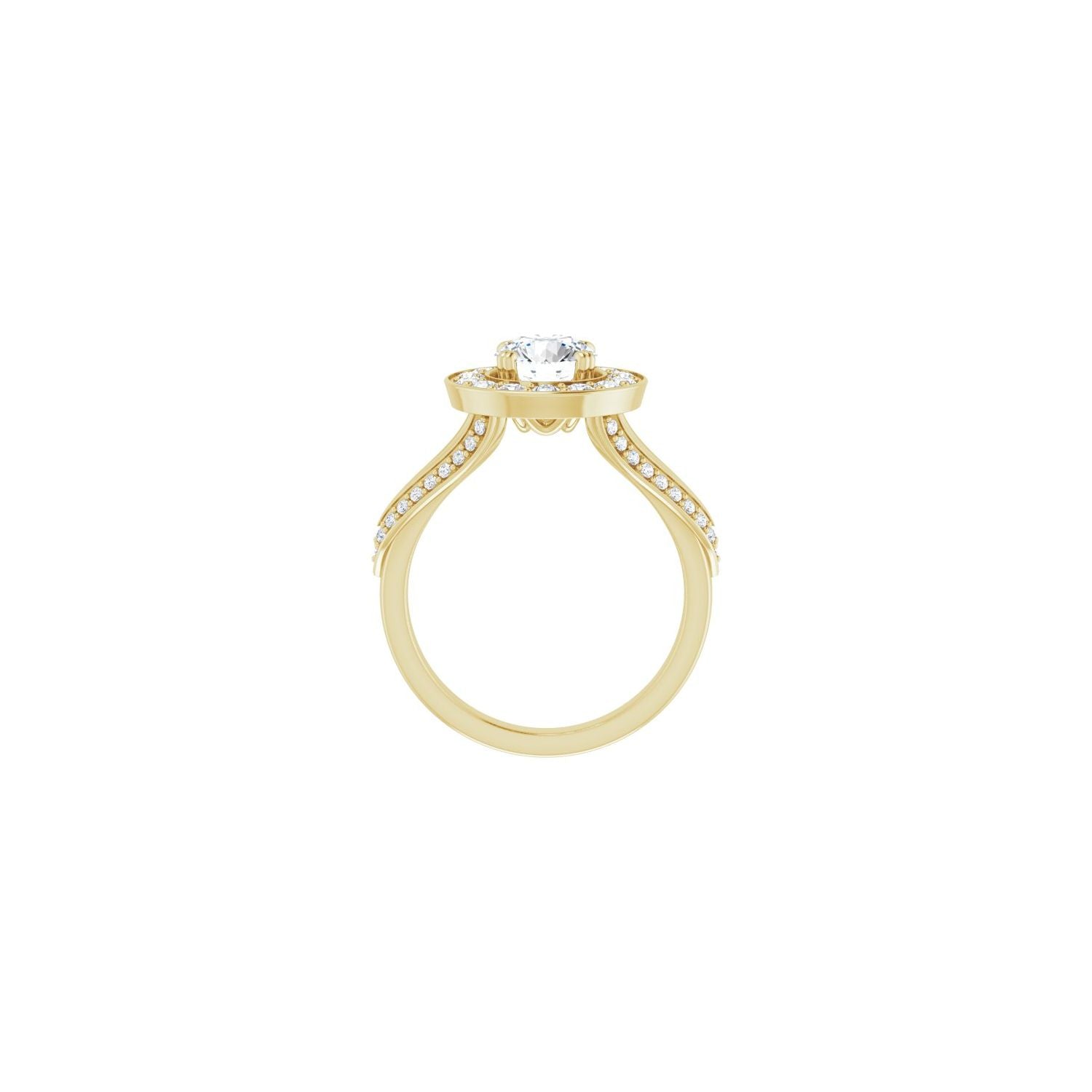 Harpsichord — Round center, yellow gold