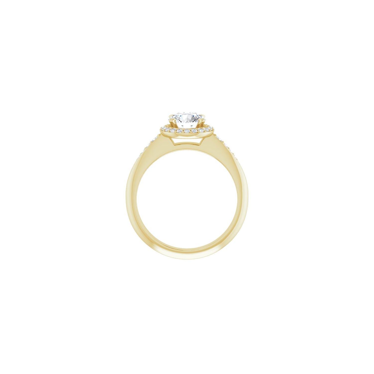 Zanzibar — Round center, yellow gold