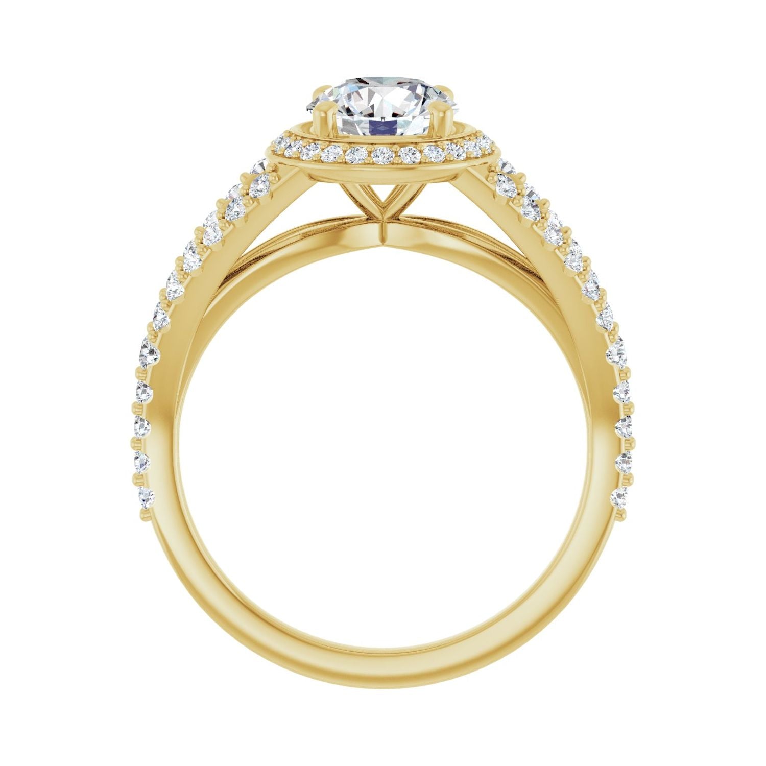 Marrakesh — Round center, yellow gold