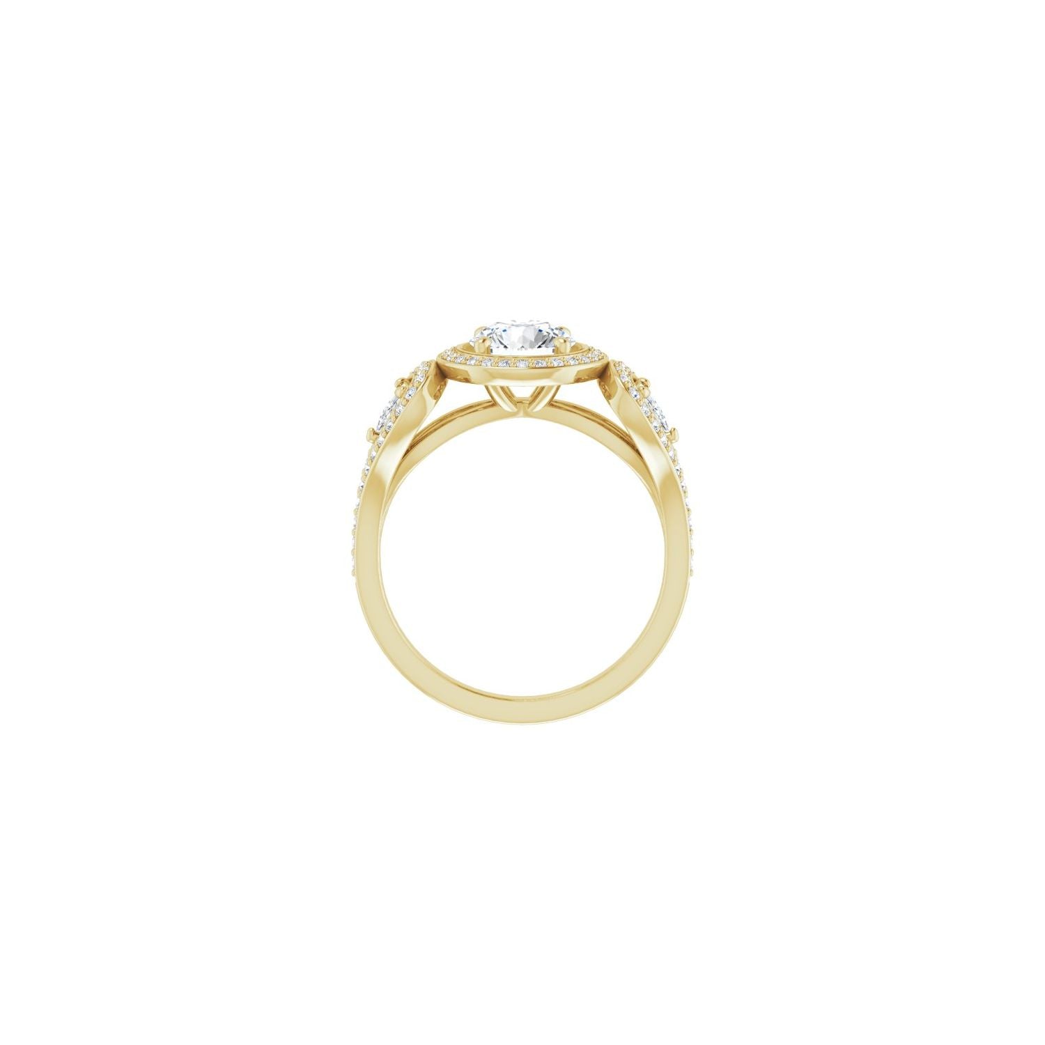 Tangier — Round center, yellow gold