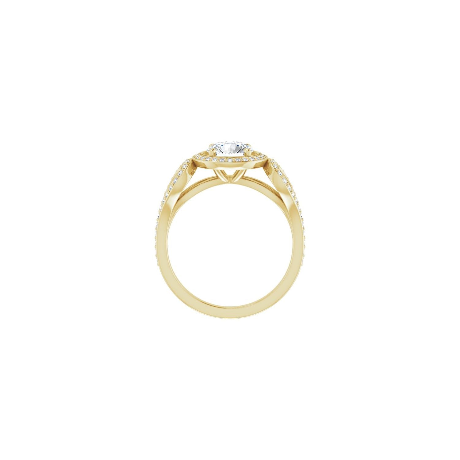 Zarzuela — Round center, yellow gold