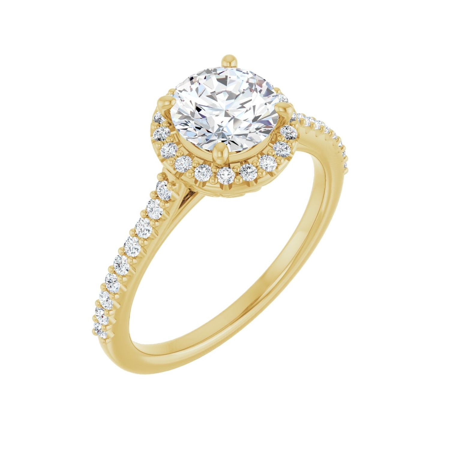 Dartmoor — Round center, yellow gold
