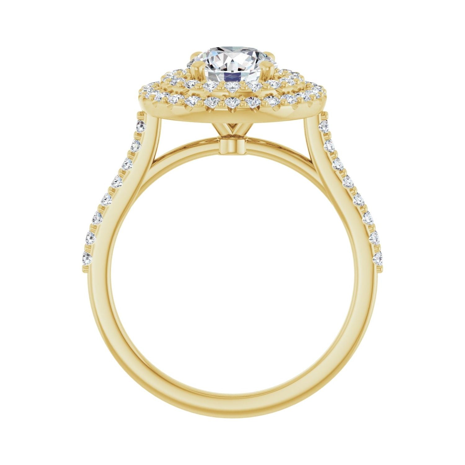 Tourbillon — Round center, yellow gold