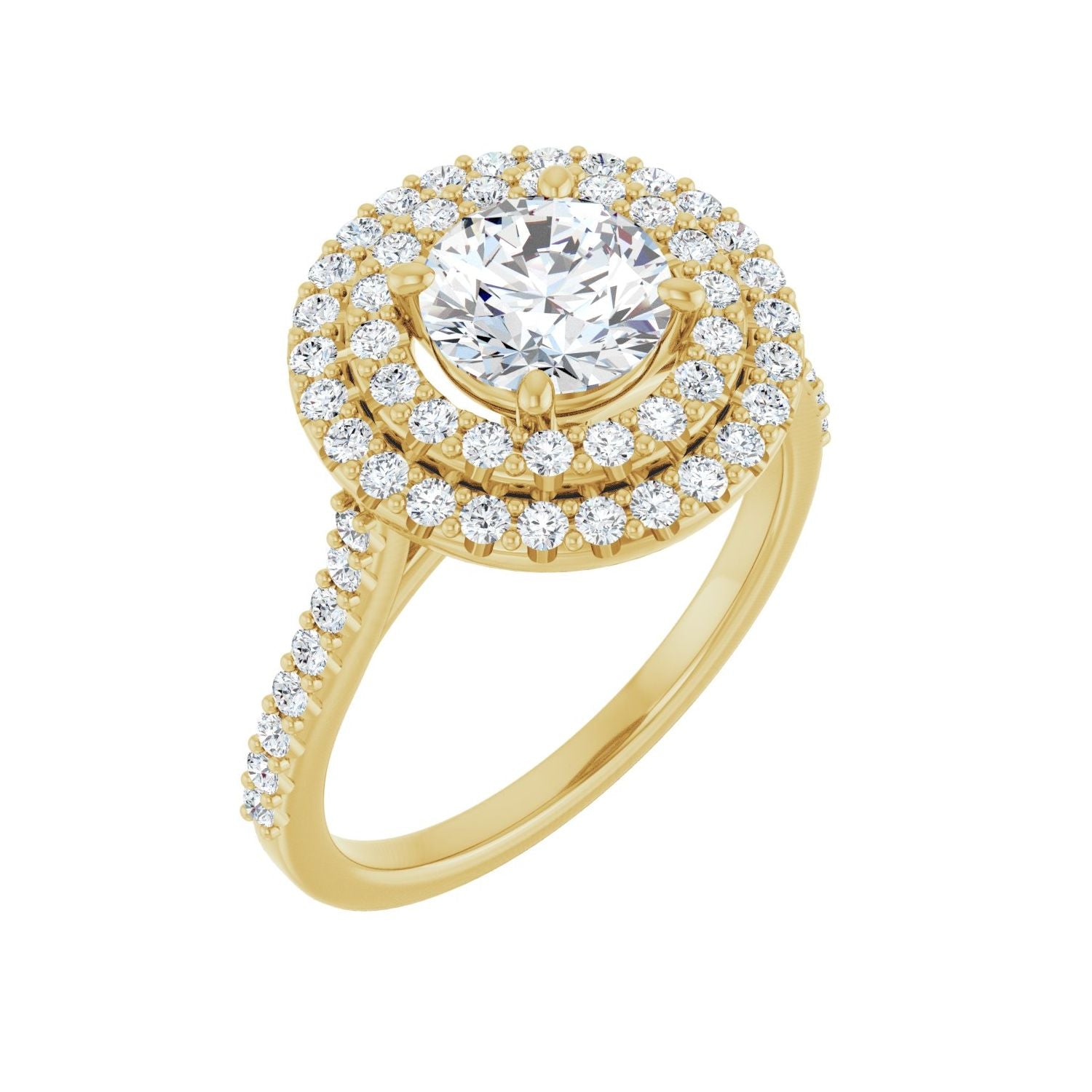 Tourbillon — Round center, yellow gold