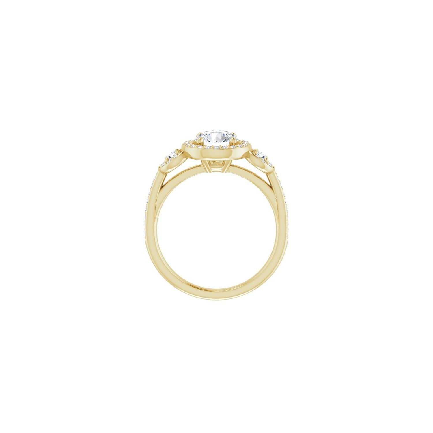 Ludlow — Round center, yellow gold