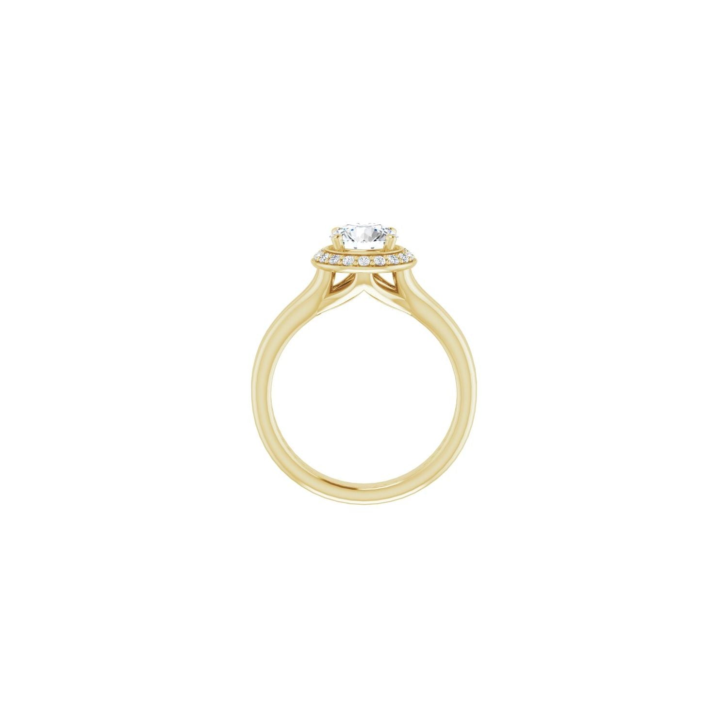 Malvern — Round center, yellow gold