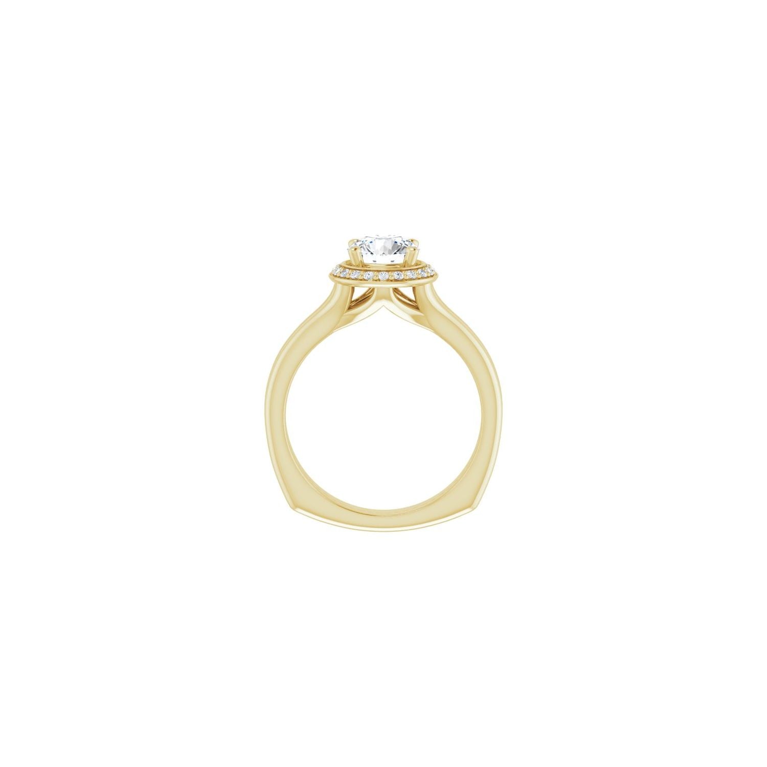 Amado — Round center, yellow gold