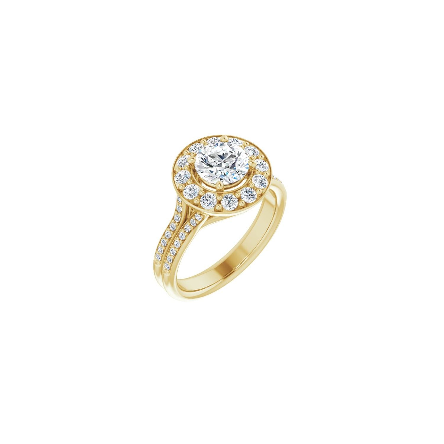 Woodstock — Round center, yellow gold
