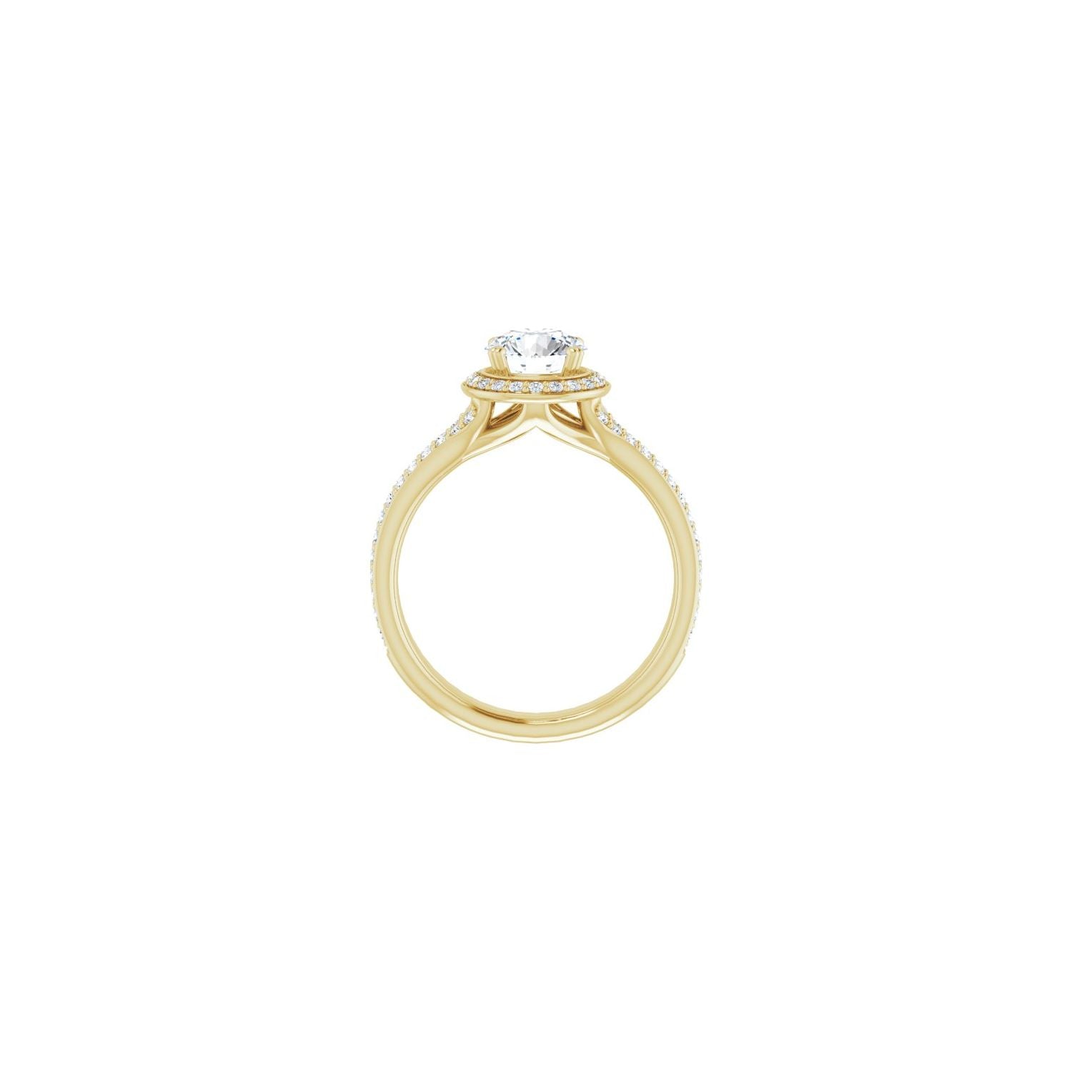 Sherborne — Round center, yellow gold