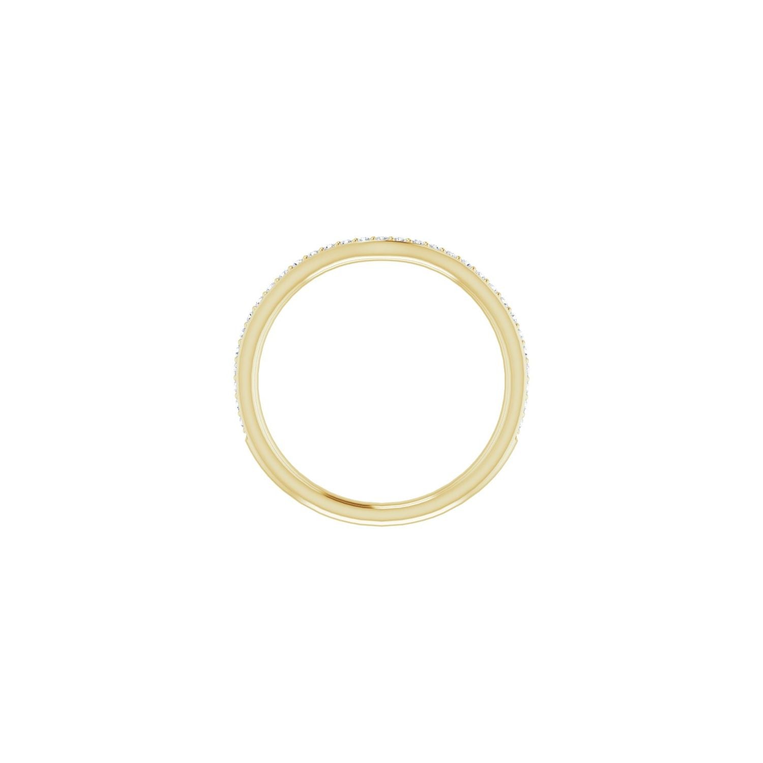 Emelie — Round · 1 mm · 1/6 ctw, yellow gold
