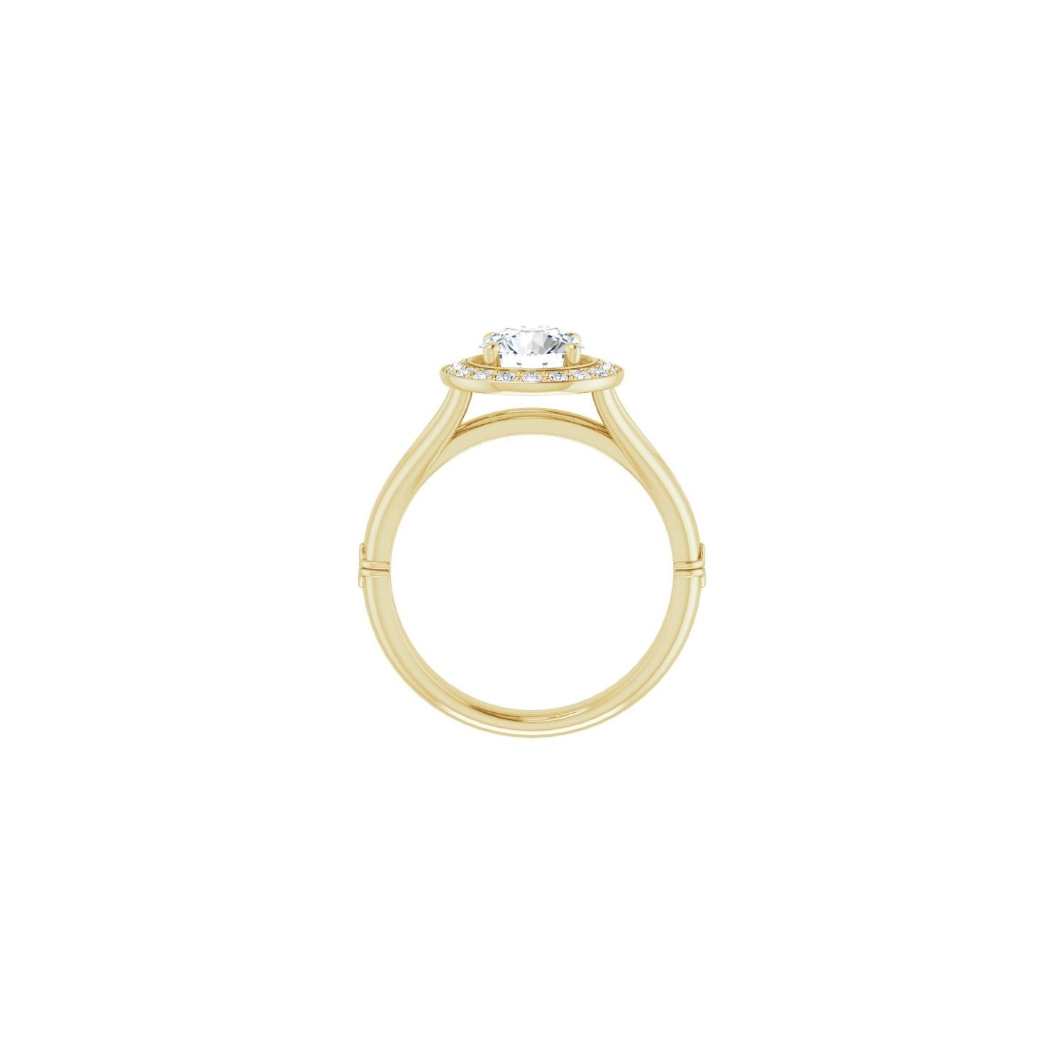 Bonita — Round center, yellow gold