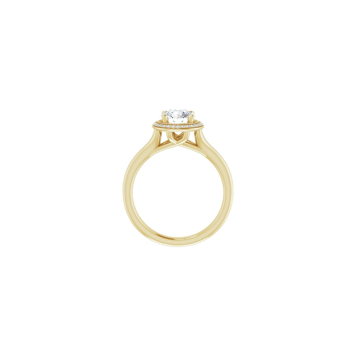 Albi — Round center, yellow gold