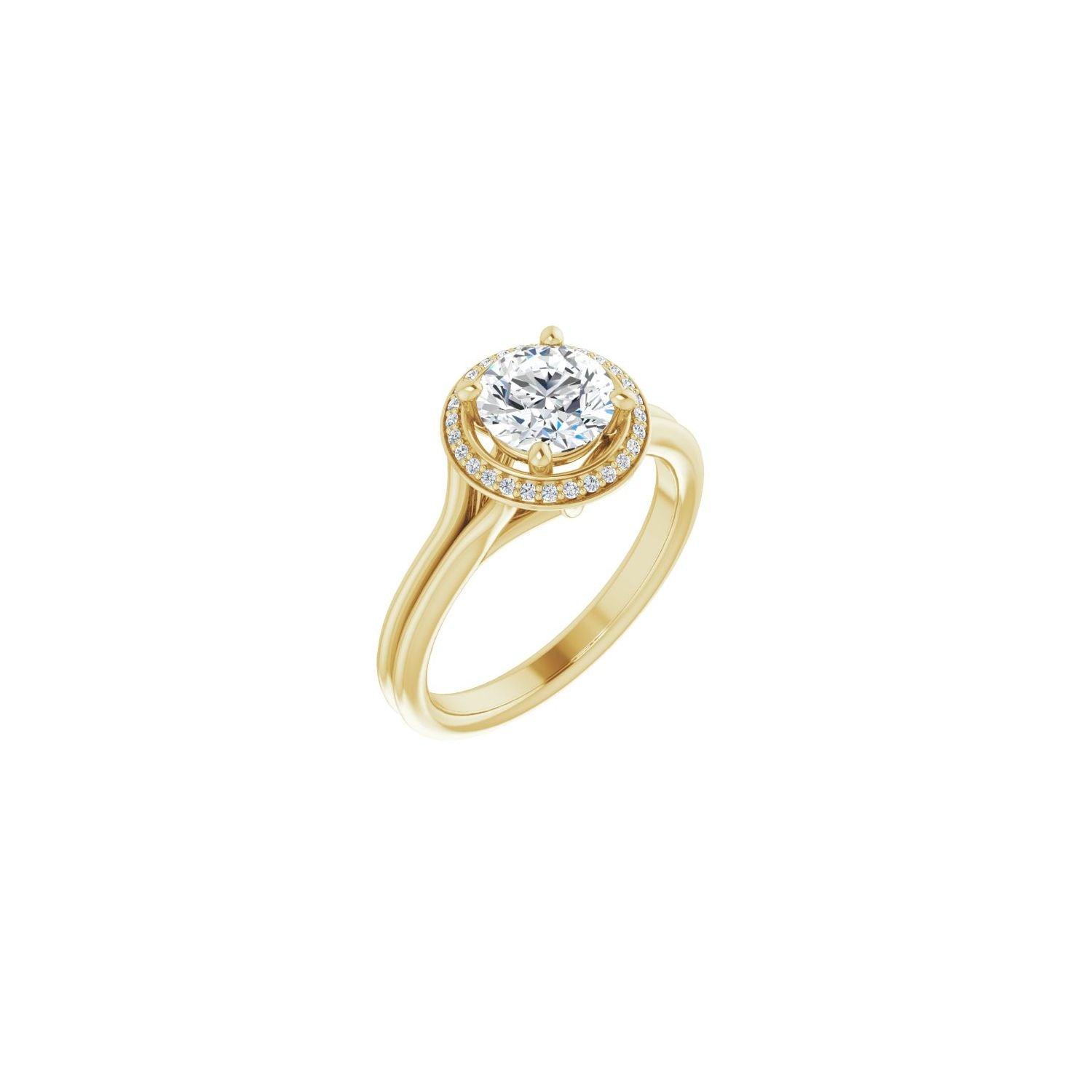Albi — Round center, yellow gold
