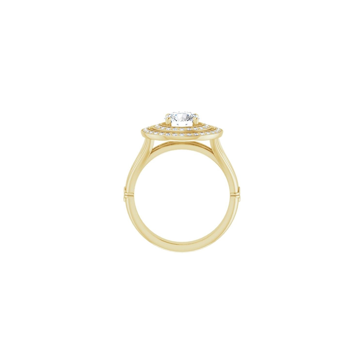 Bonito — Round center, yellow gold