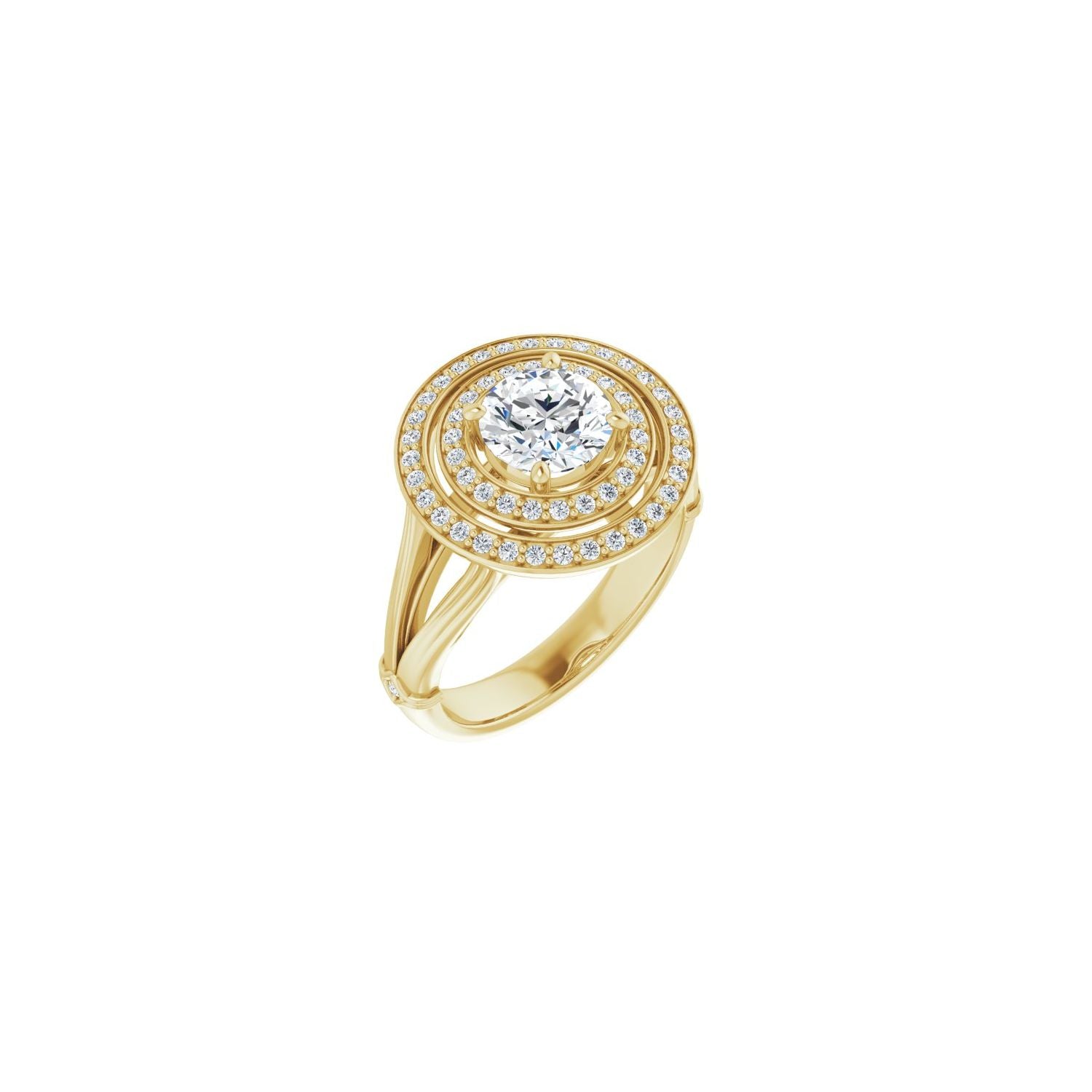 Bonito — Round center, yellow gold