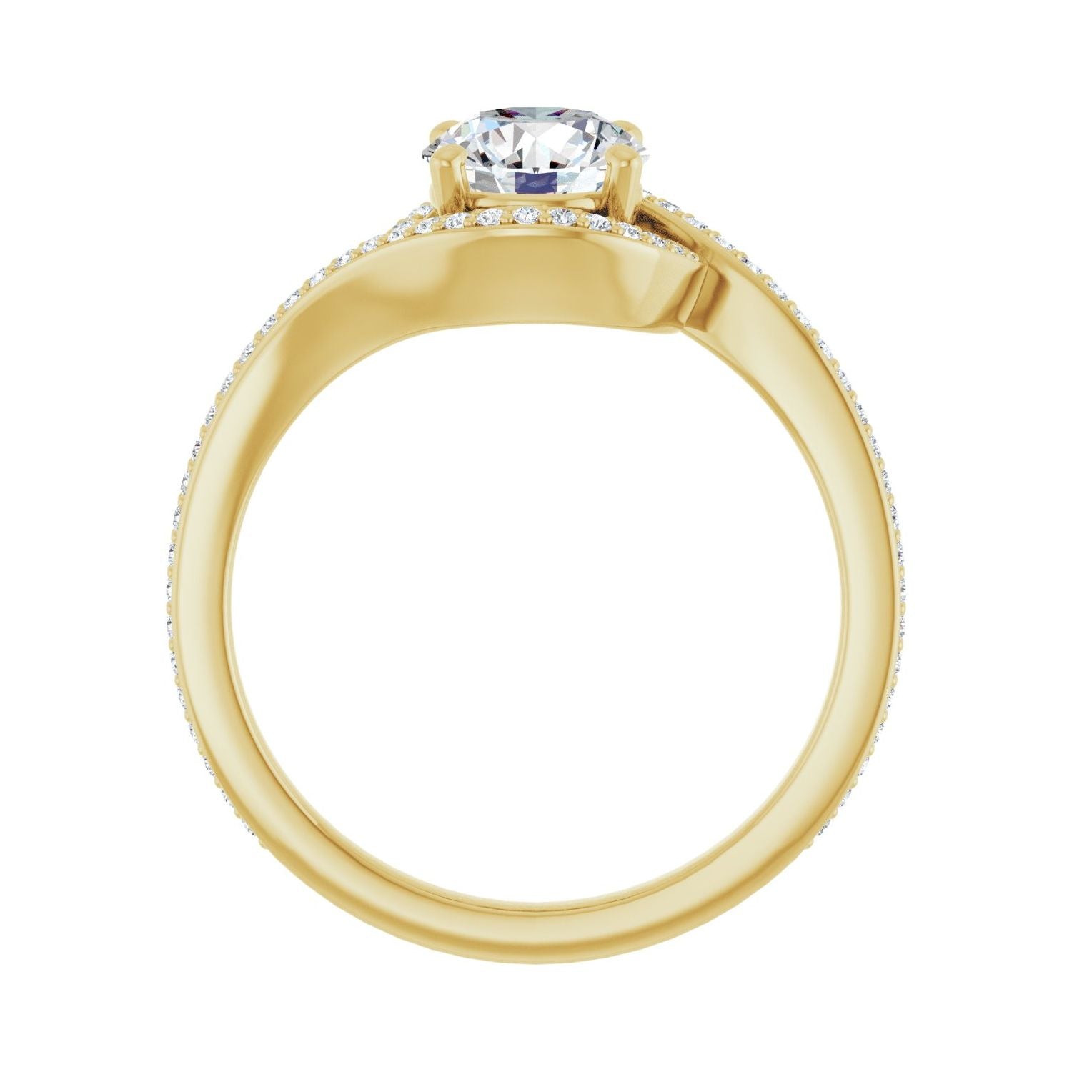 Colmar — Round center, yellow gold
