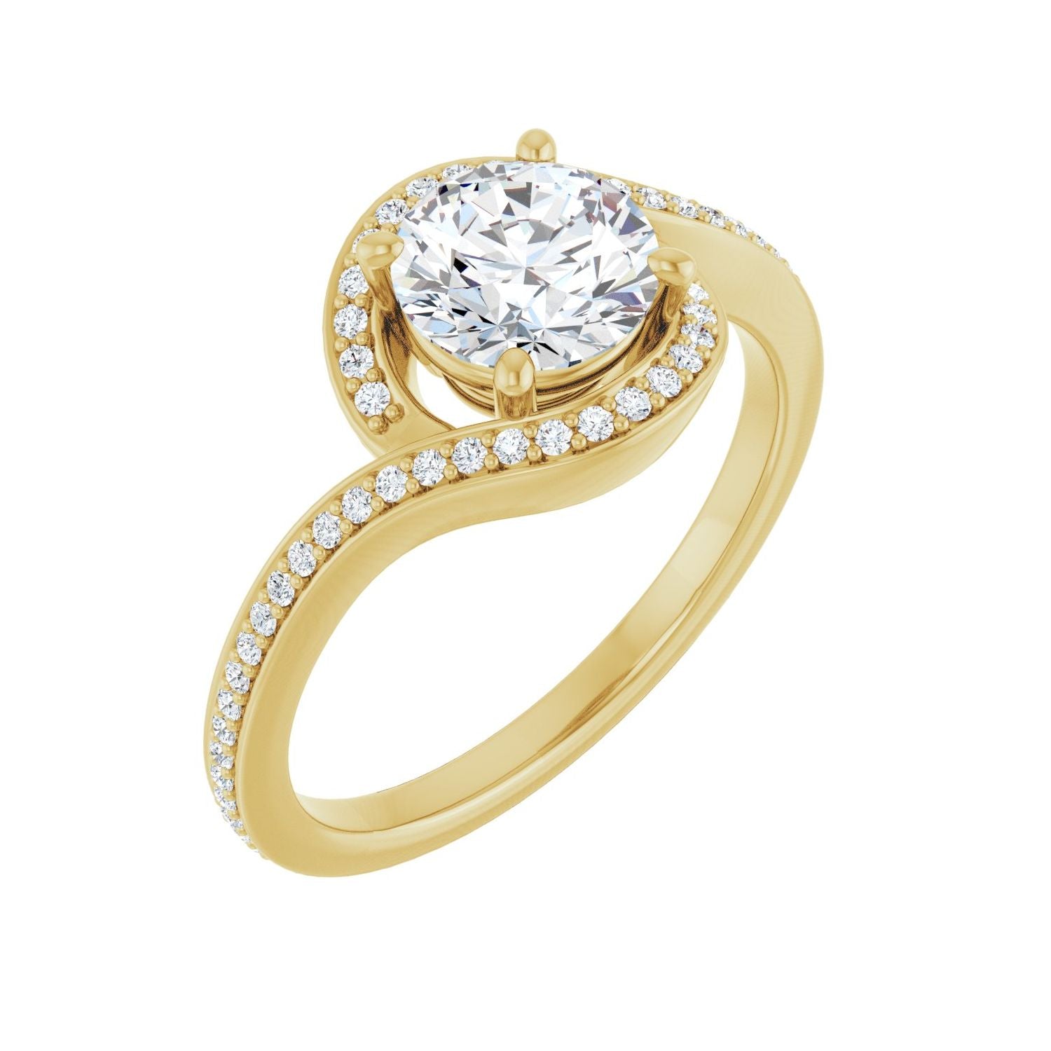 Colmar — Round center, yellow gold