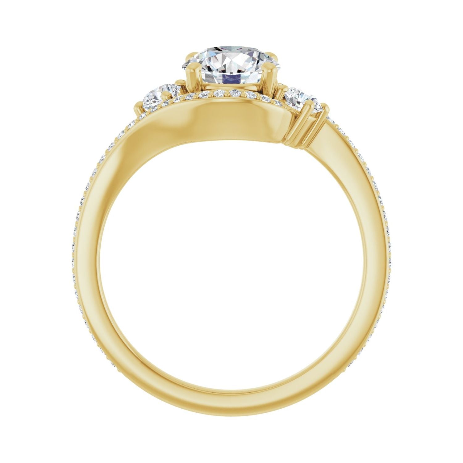 Dorada — Round center, yellow gold