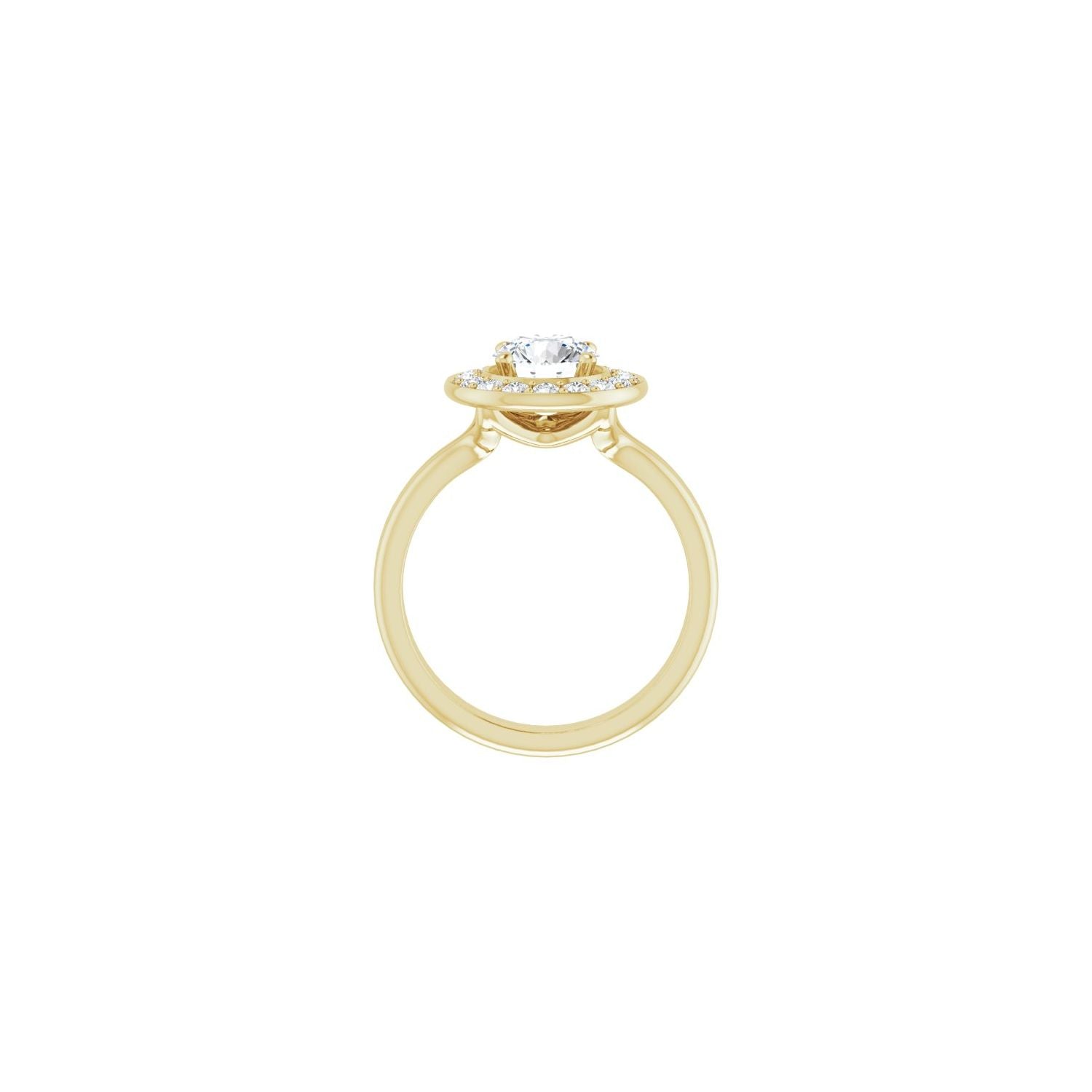 Mirada — Round center, yellow gold