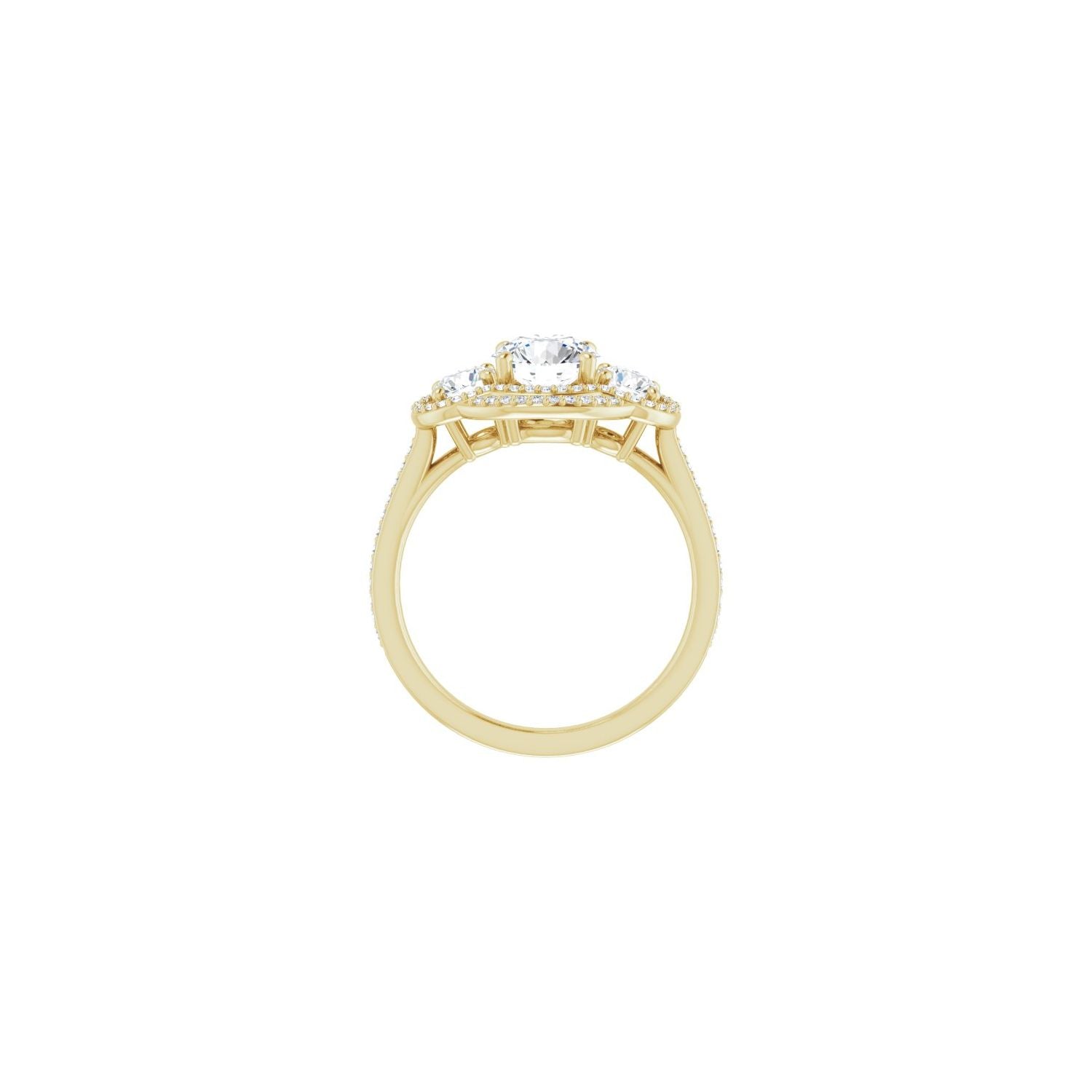 Alhambra — Round center, yellow gold