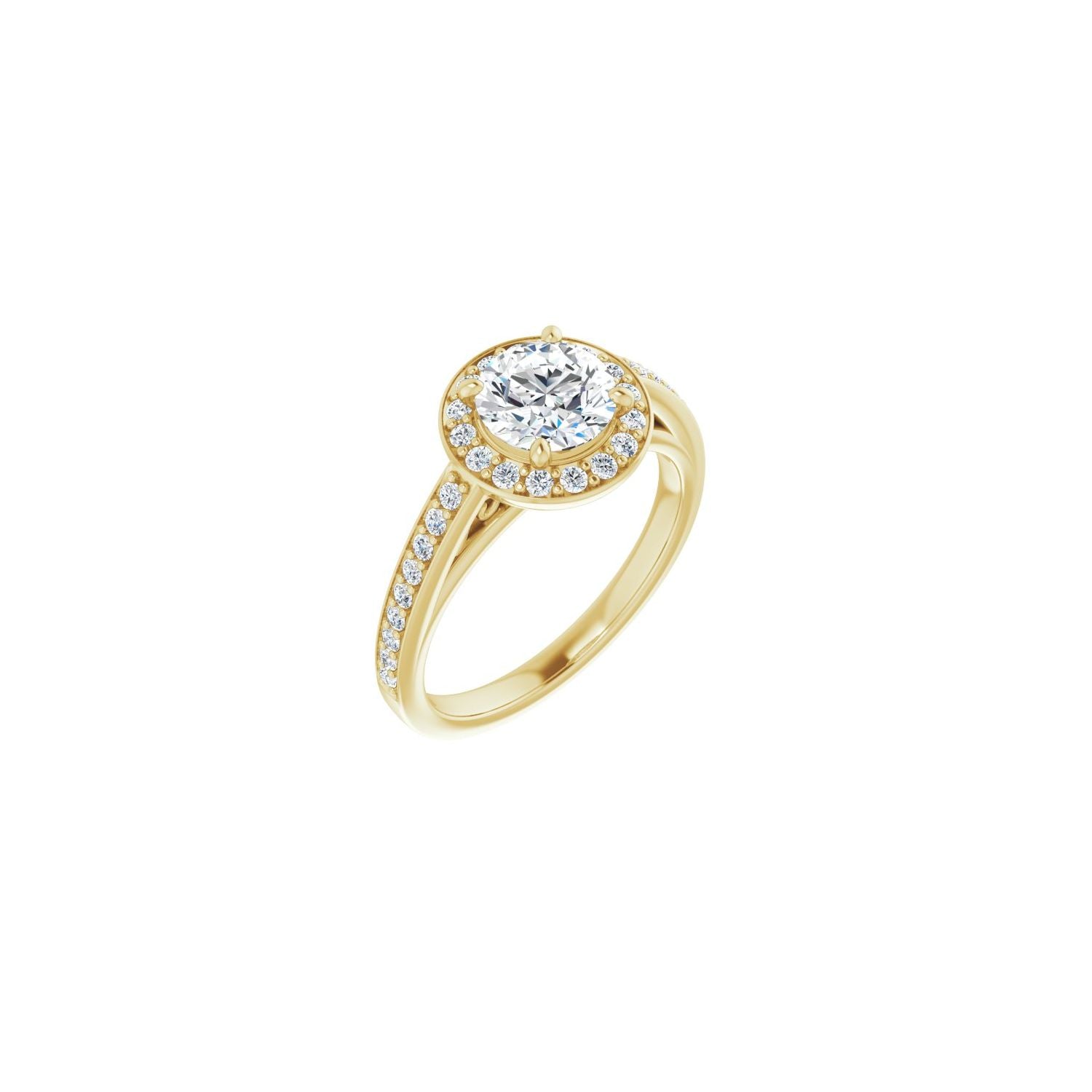 Salamanca — Round center, yellow gold