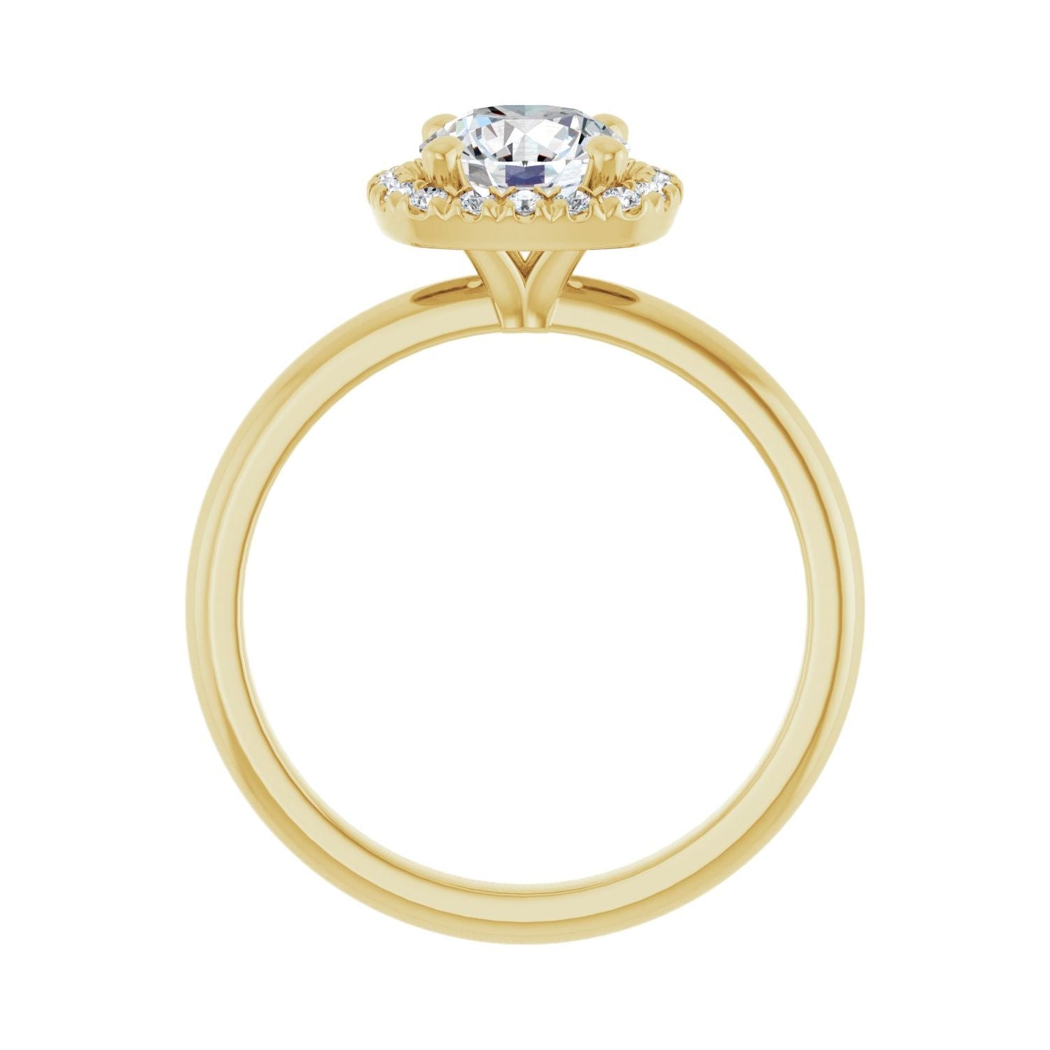 Cremona — Round center, yellow gold