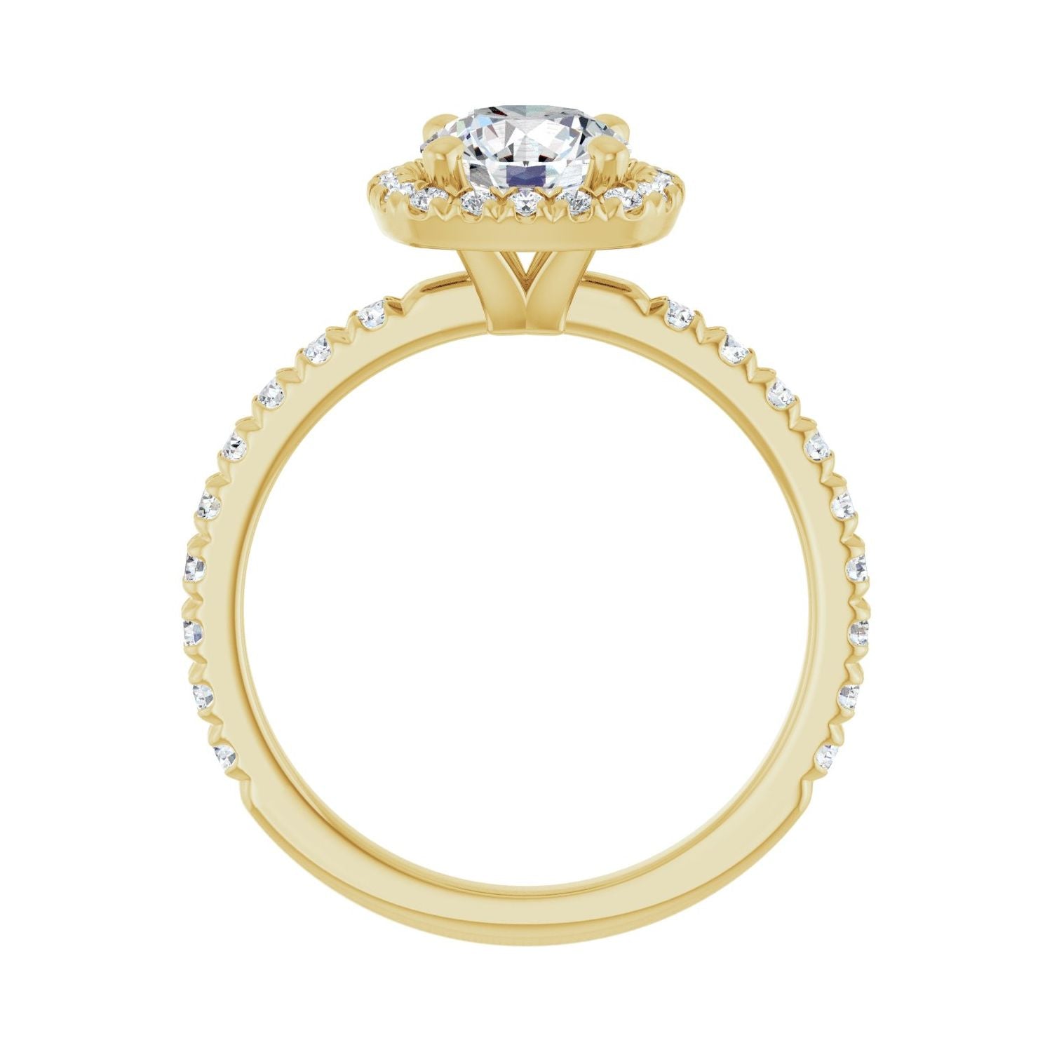 Lecce — Round center, yellow gold