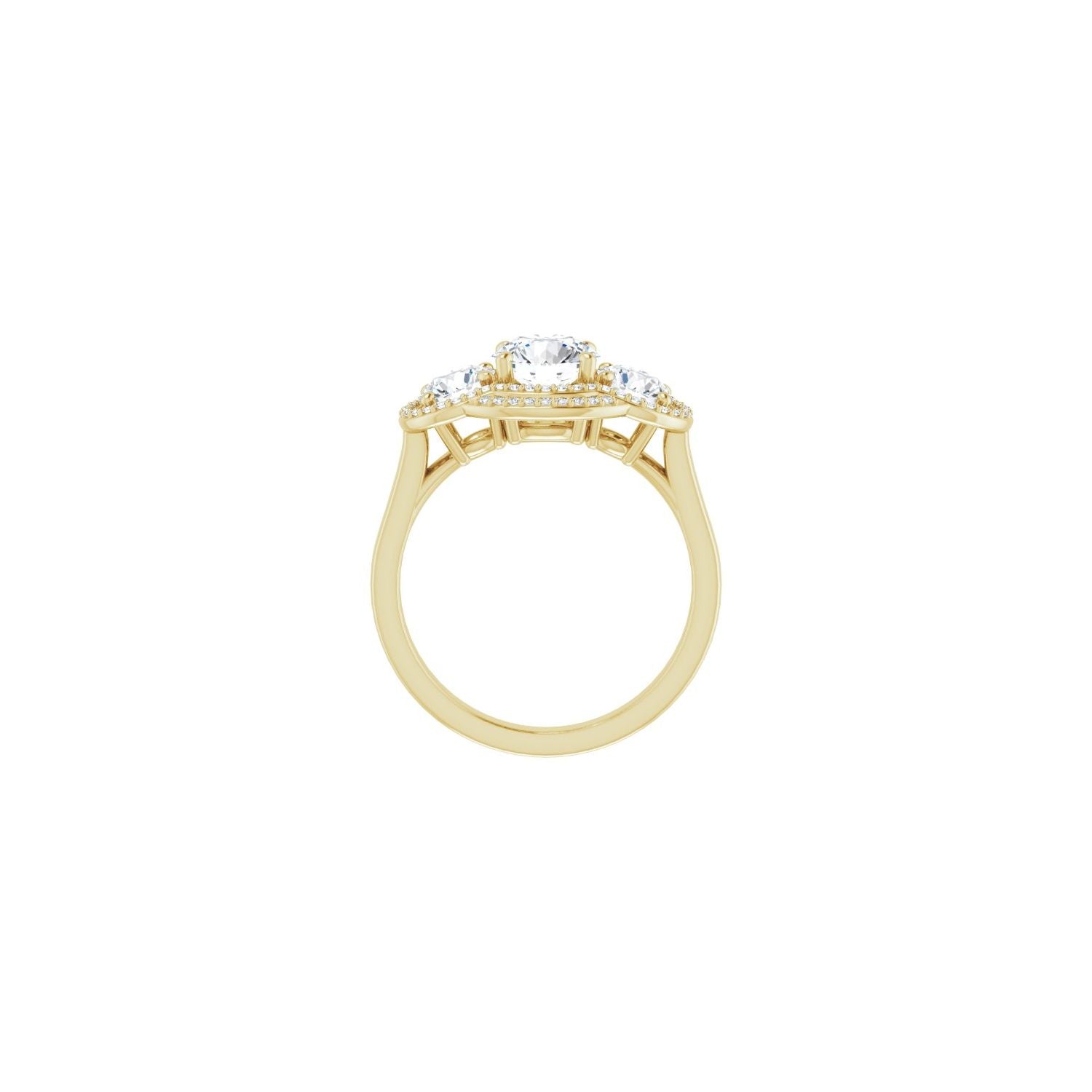 Spoleto — Round center, yellow gold