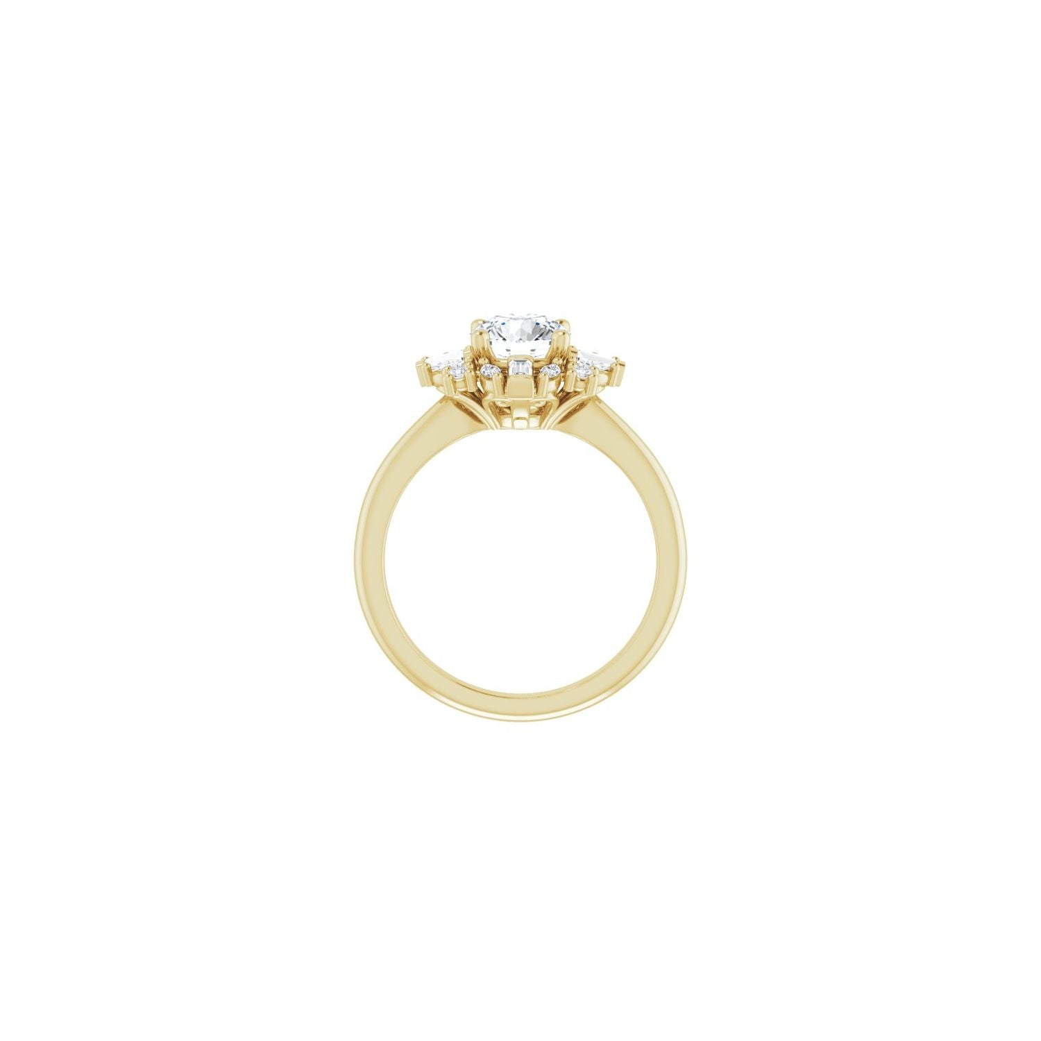 Amabel — Round center, yellow gold