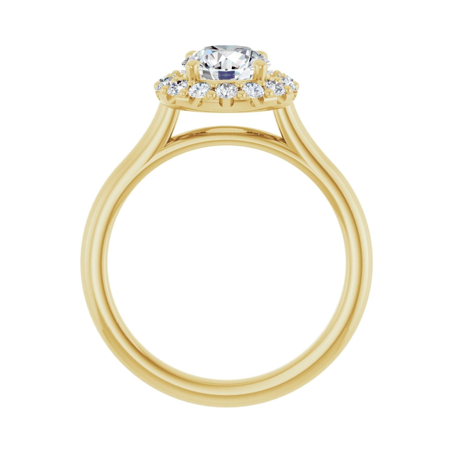 Annabel — Round center, yellow gold