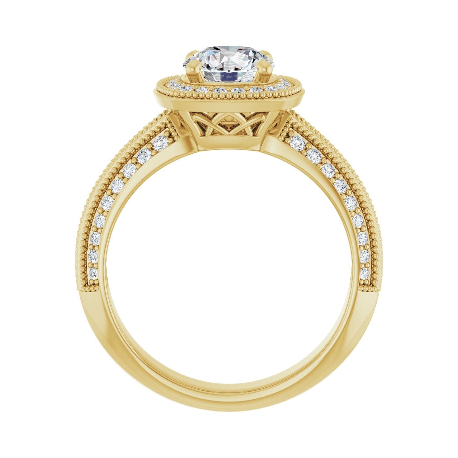 Annabella — Round center, yellow gold