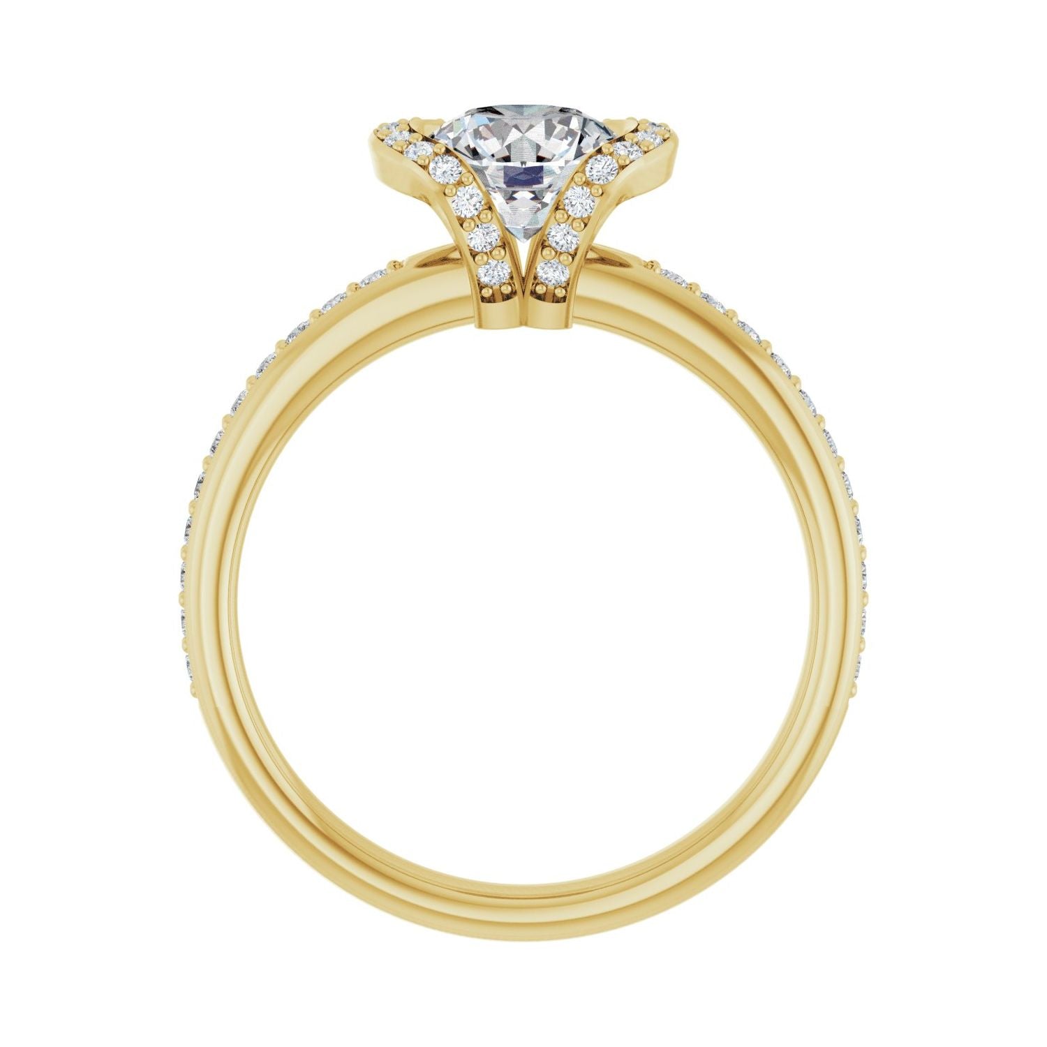 Arabelle — Round center, yellow gold