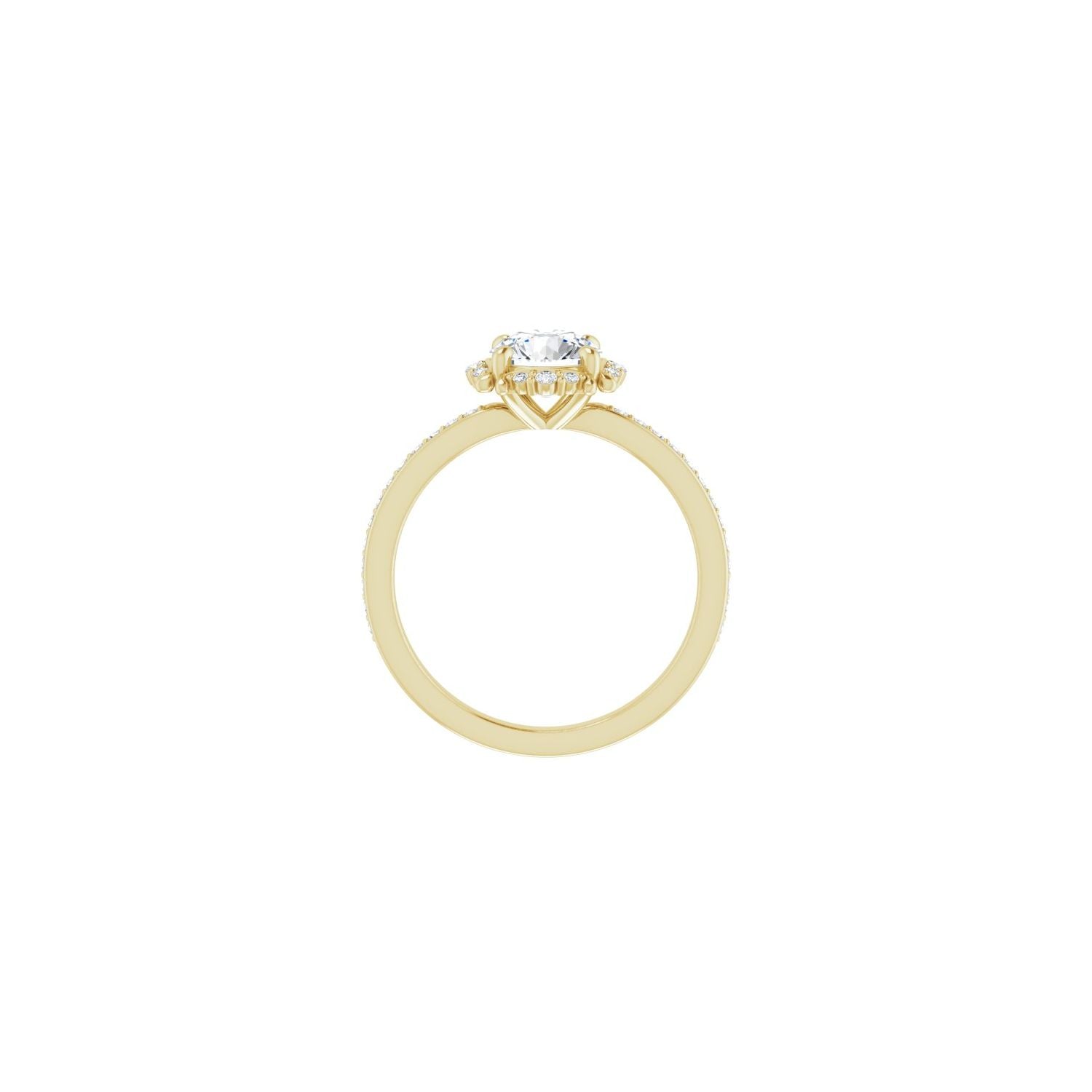 Arlette — Round center, yellow gold